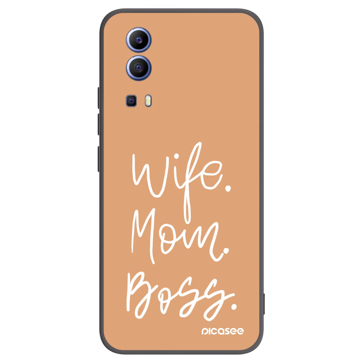 Picasee silikonový černý obal pro Vivo Y52 5G - Boss Mama