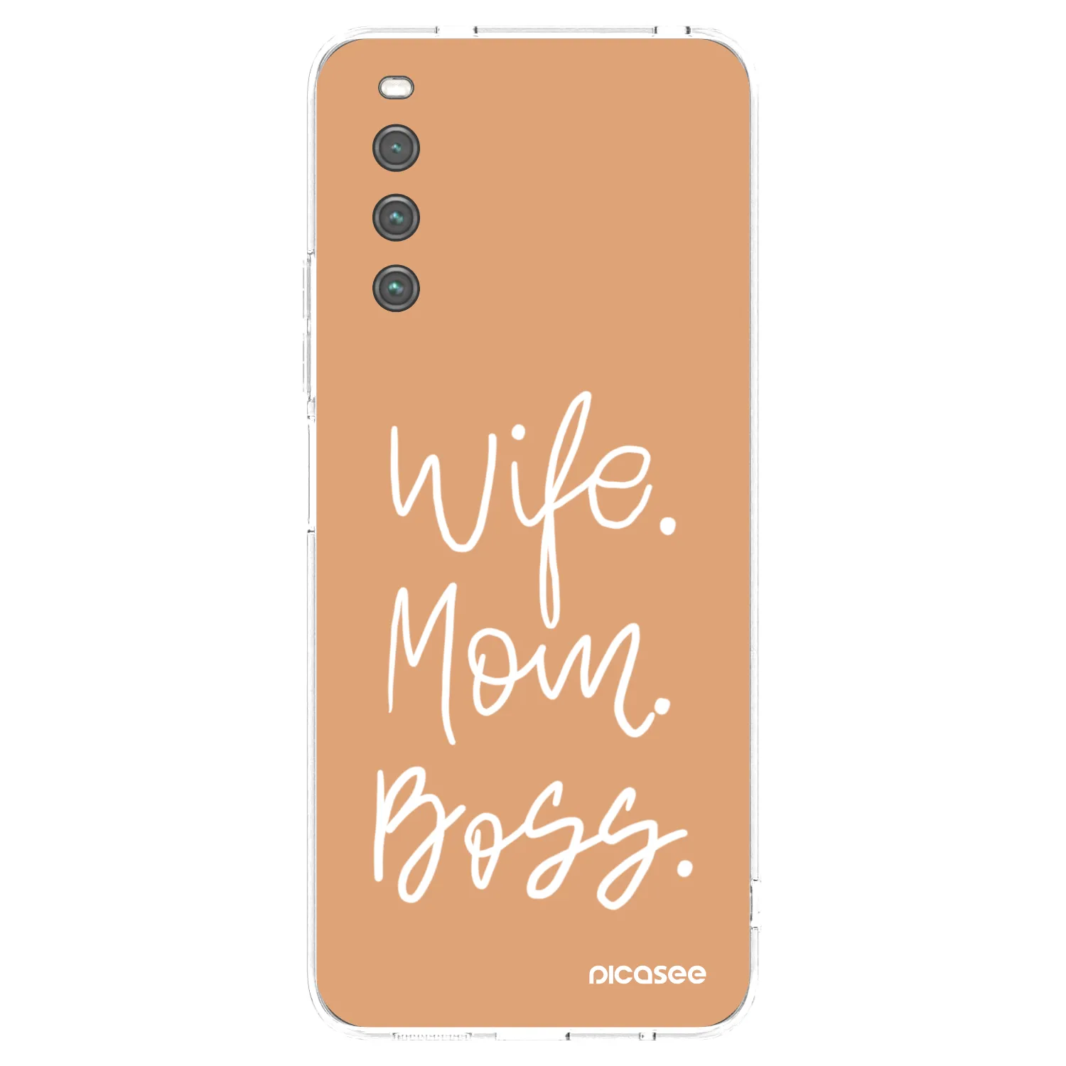 Picasee silikonový průhledný obal pro Sony Xperia 10 IV 5G - Boss Mama