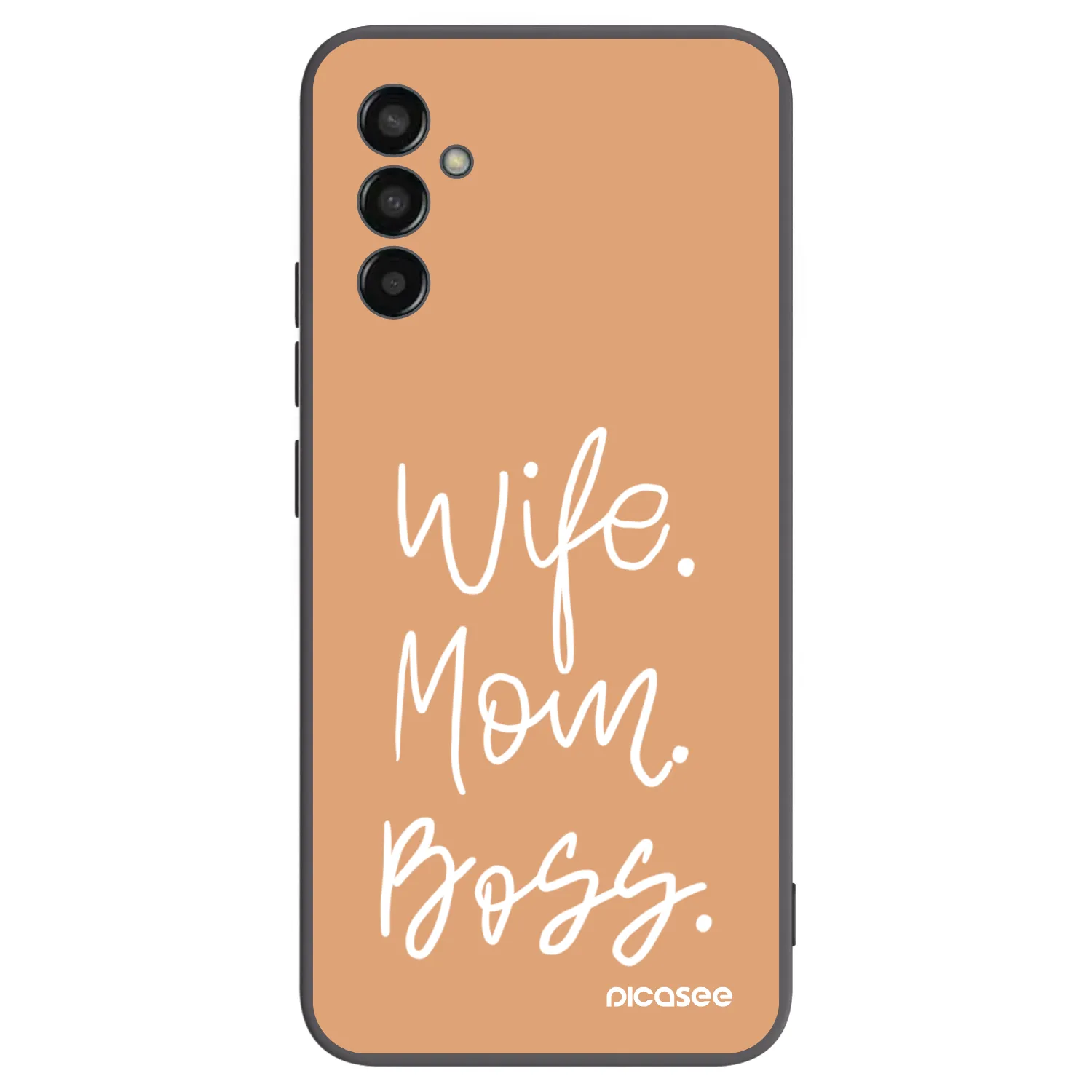 Picasee silikonový černý obal pro Samsung Galaxy M13 M135F - Boss Mama