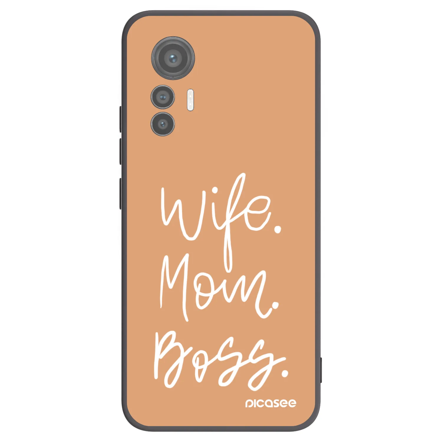 Picasee silikonový černý obal pro Xiaomi 12 Lite - Boss Mama