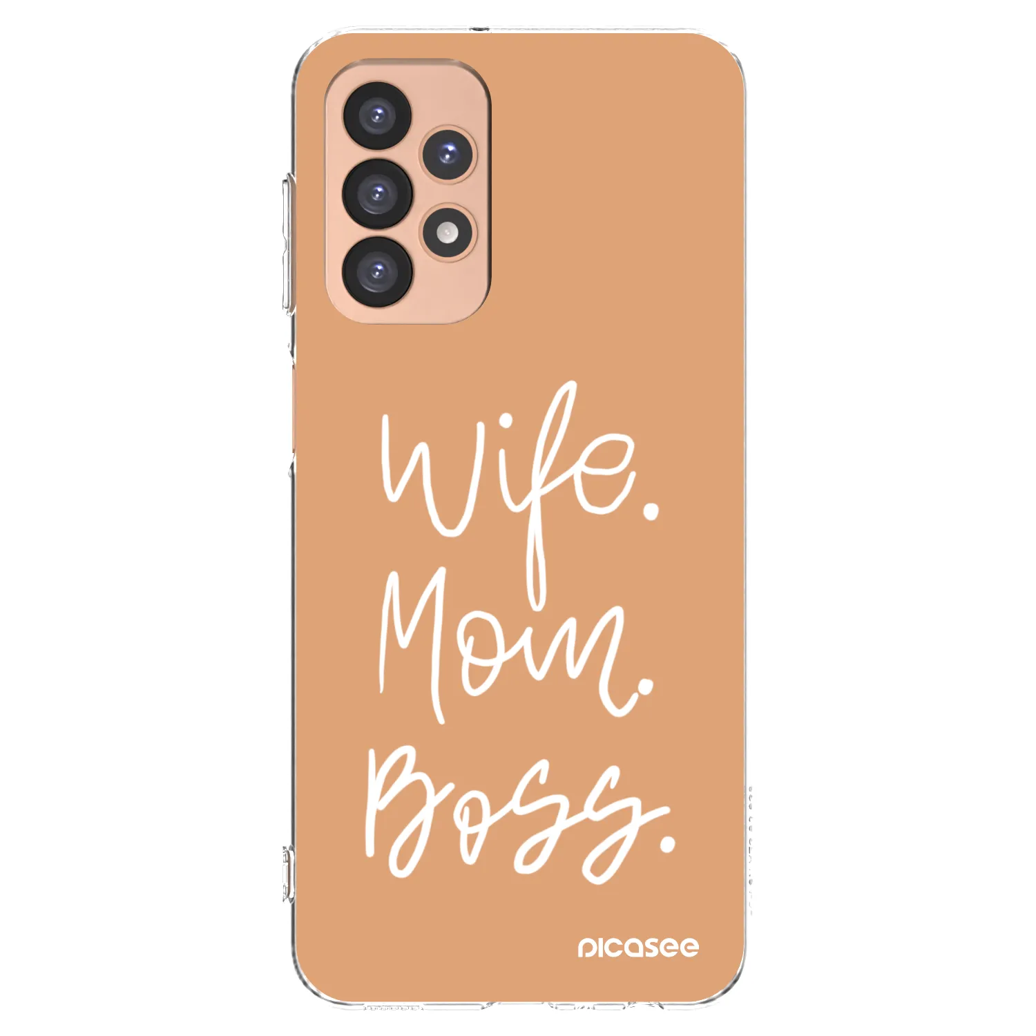 Picasee silikonový průhledný obal pro Samsung Galaxy A23 A236B 5G - Boss Mama