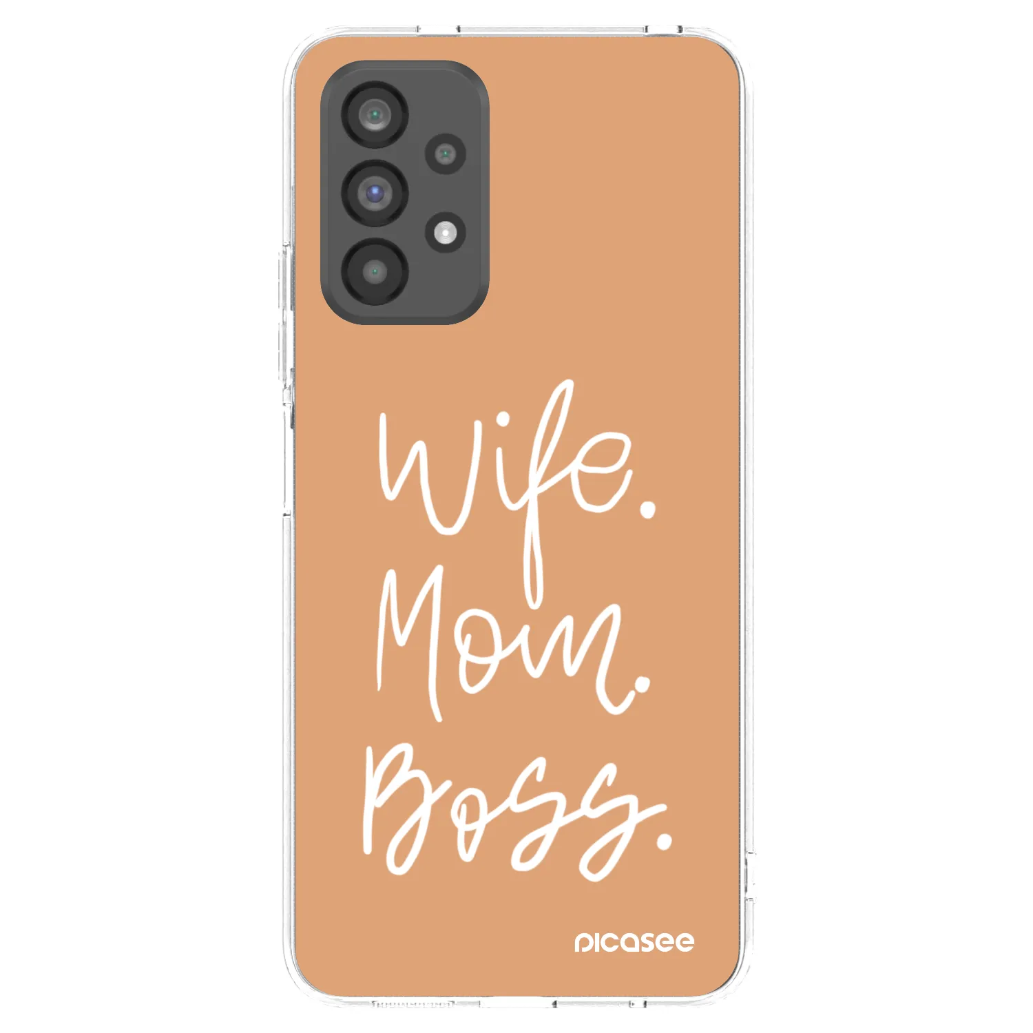 Picasee silikonový průhledný obal pro Samsung Galaxy A73 5G - Boss Mama