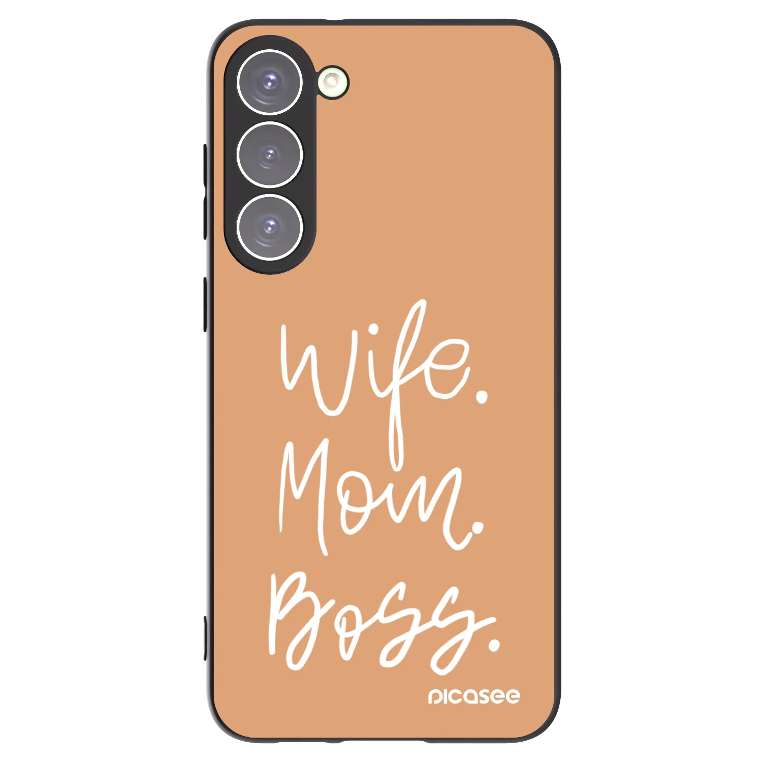 Picasee silikonový černý obal pro Samsung Galaxy S23+ 5G - Boss Mama