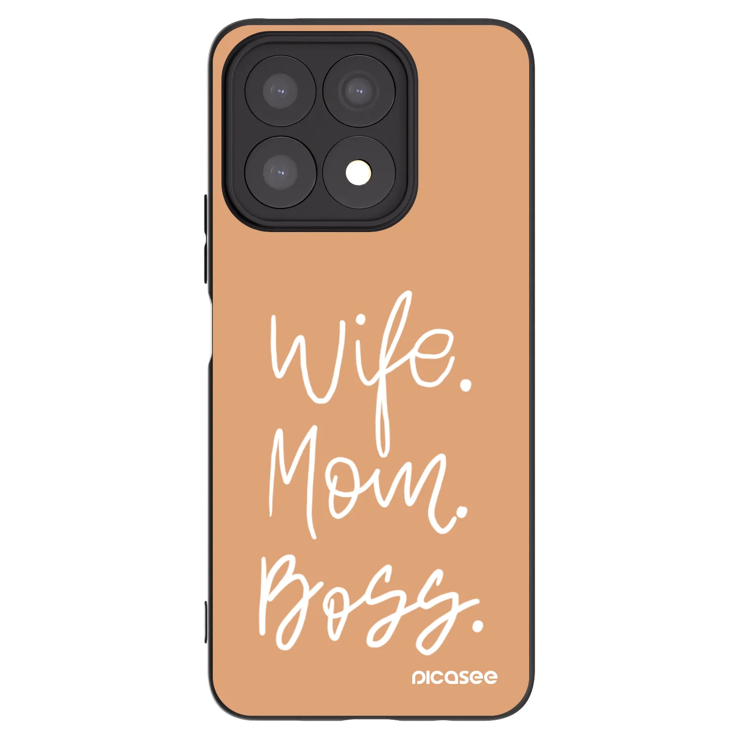 Picasee silikonový černý obal pro Honor X8a - Boss Mama