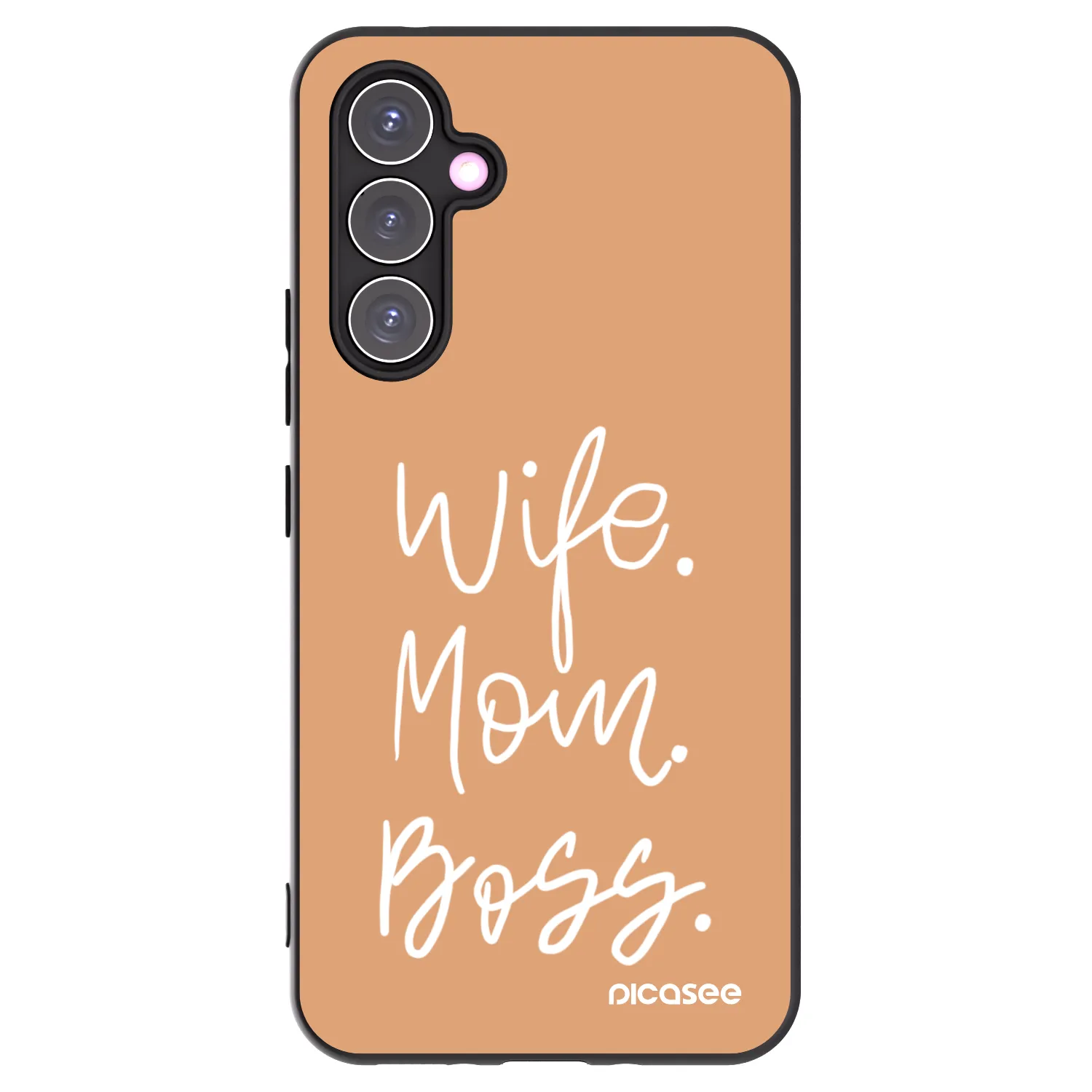 Picasee silikonový černý obal pro Samsung Galaxy A54 5G A546B - Boss Mama