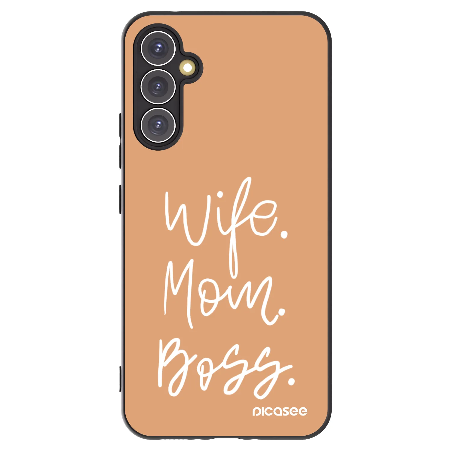 Picasee silikonový černý obal pro Samsung Galaxy A34 5G A346B - Boss Mama