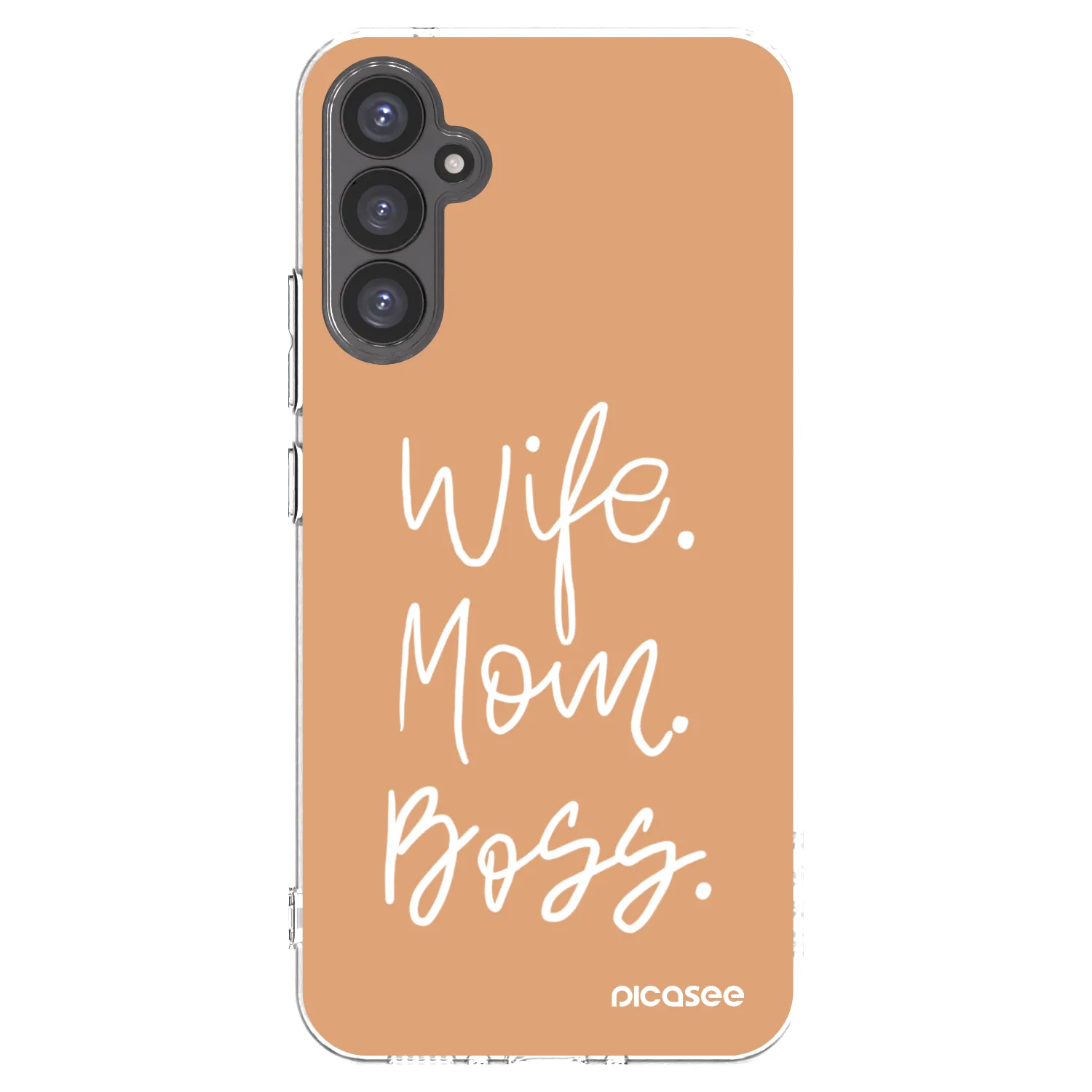 Picasee silikonový průhledný obal pro Samsung Galaxy A34 5G A346B - Boss Mama