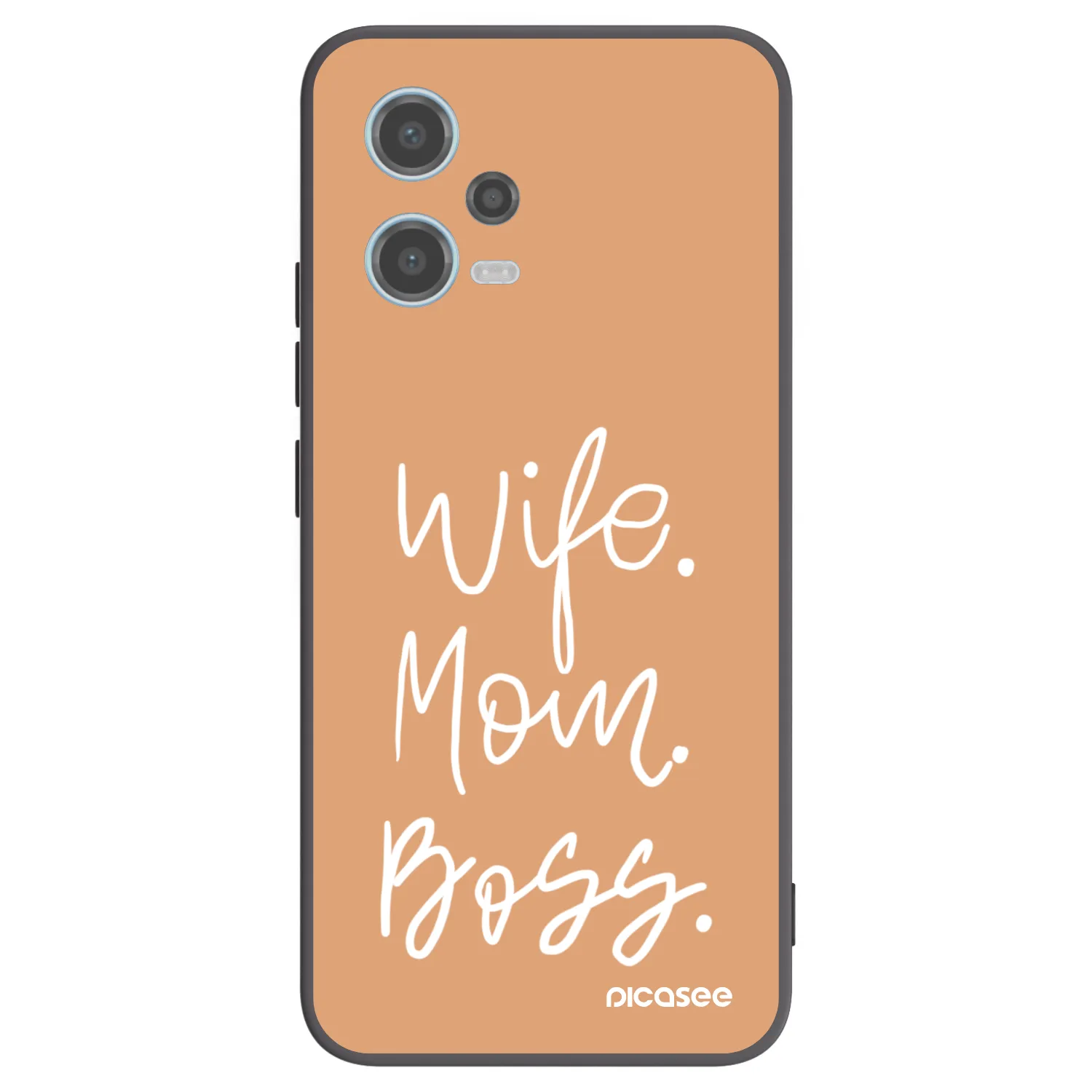 Picasee silikonový černý obal pro Xiaomi Redmi Note 12 5G - Boss Mama