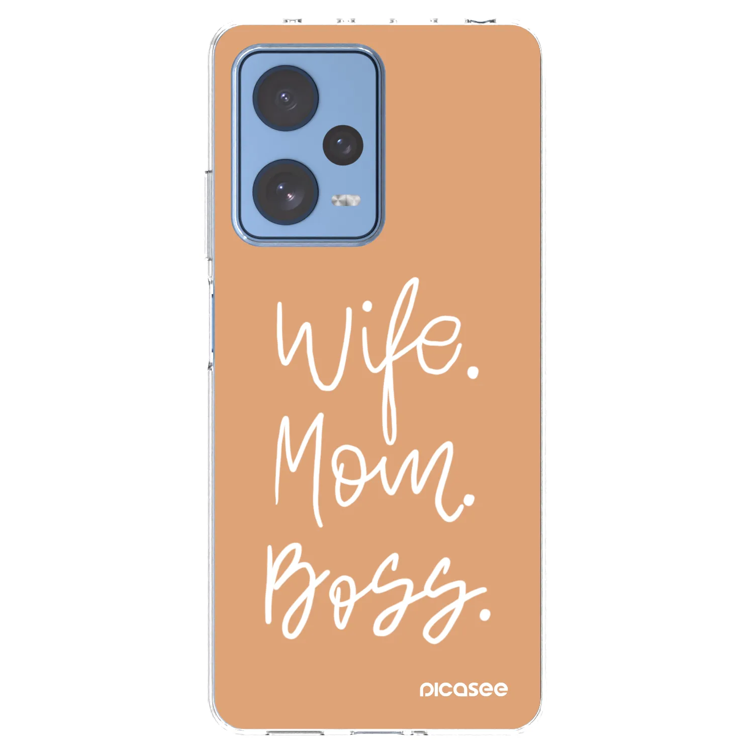Picasee silikonový průhledný obal pro Xiaomi Redmi Note 12 Pro 5G - Boss Mama