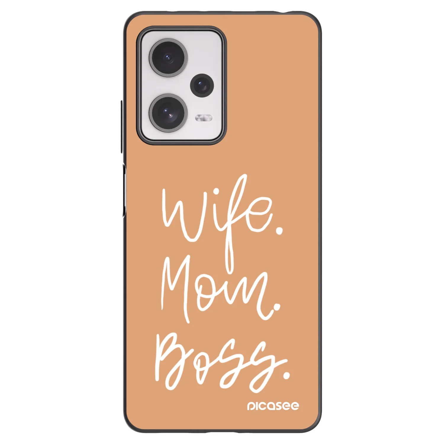 Picasee silikonový černý obal pro Xiaomi Redmi Note 12 Pro+ 5G - Boss Mama