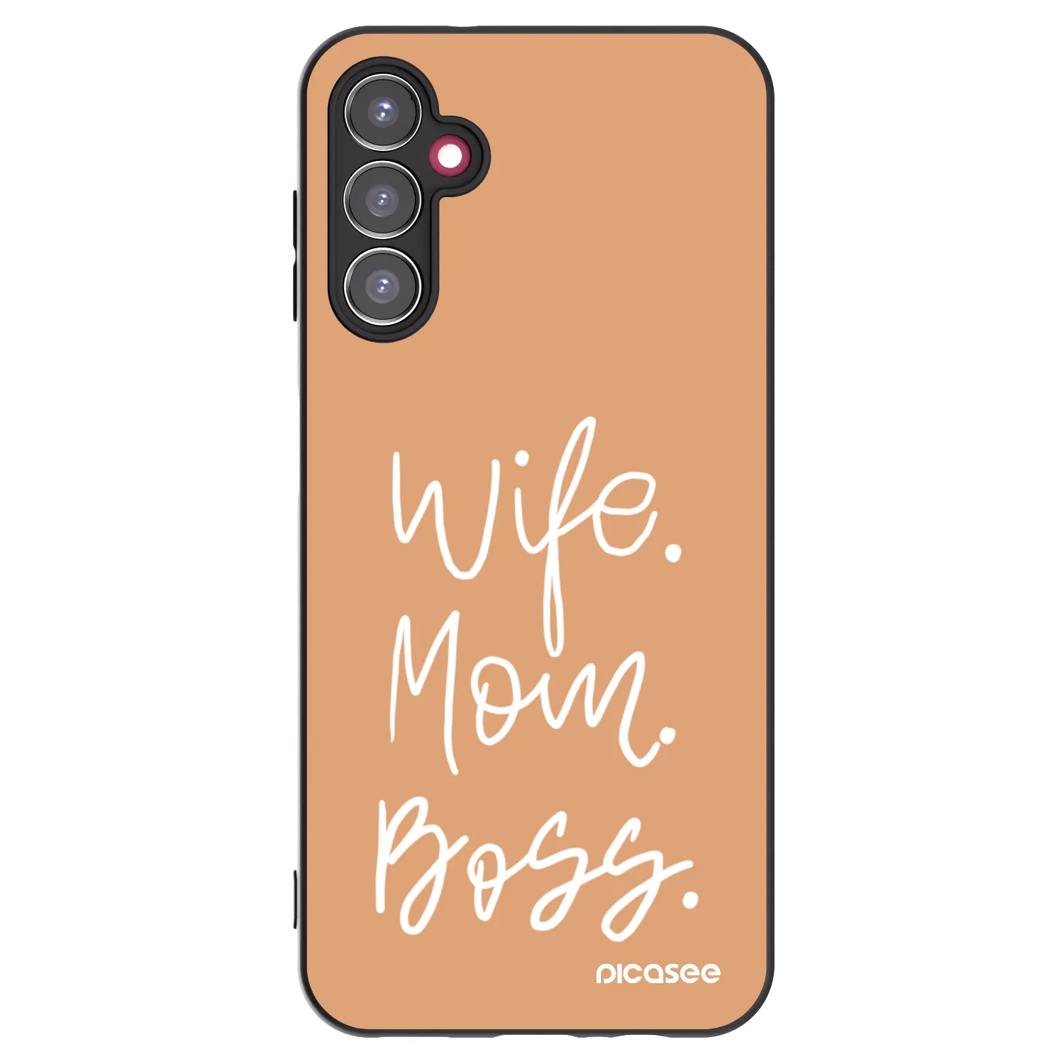 Picasee silikonový černý obal pro Samsung Galaxy A14 4G A145R - Boss Mama
