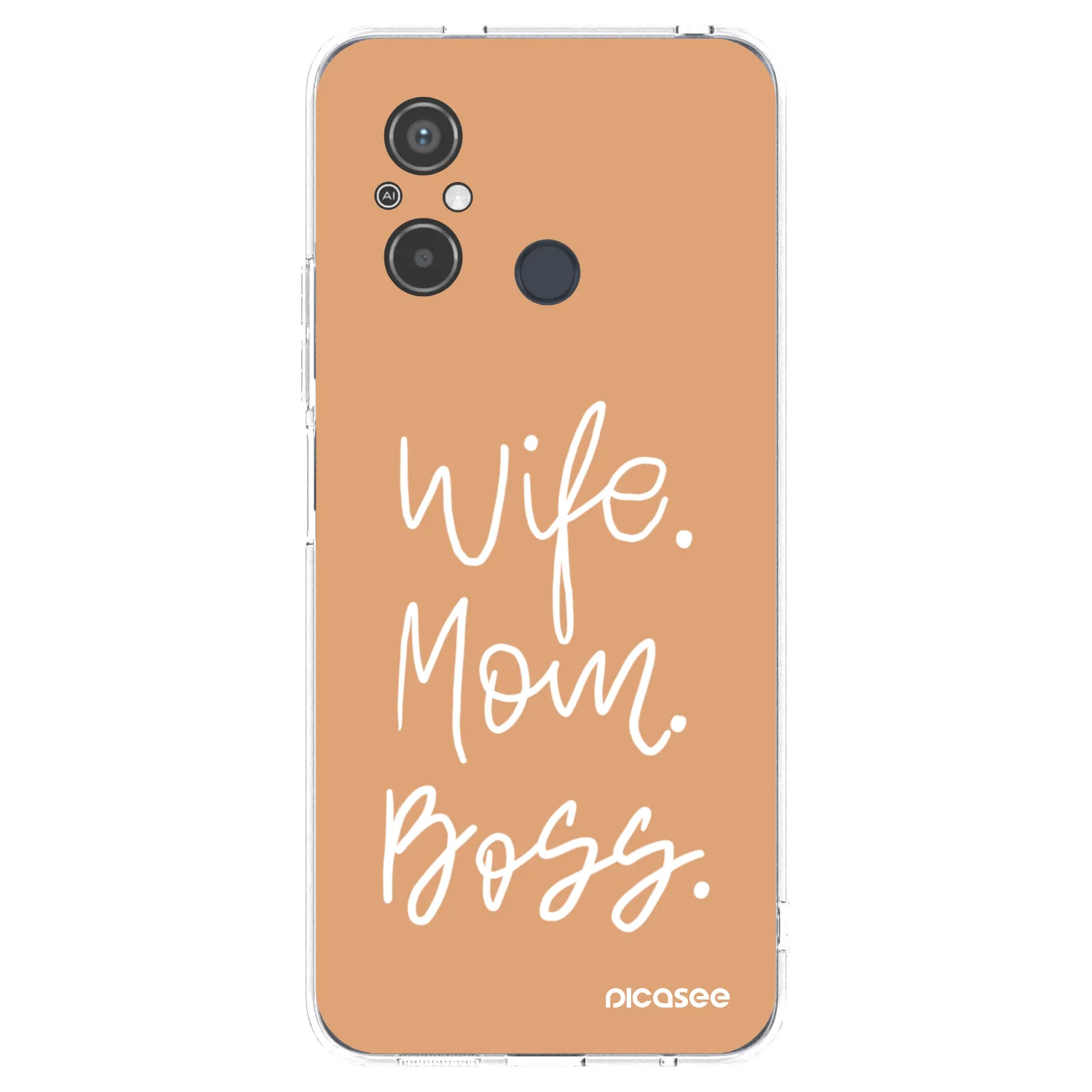 Picasee silikonový průhledný obal pro Xiaomi Redmi 12C - Boss Mama