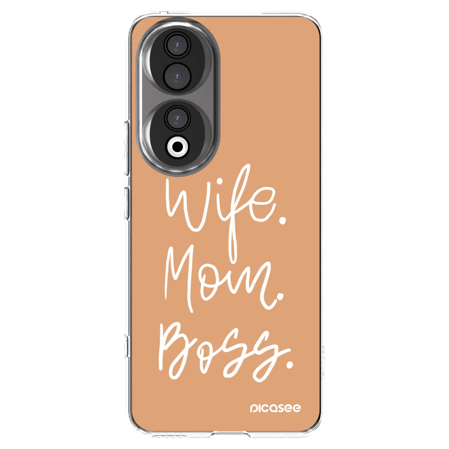 Picasee silikonový průhledný obal pro Honor 90 5G - Boss Mama