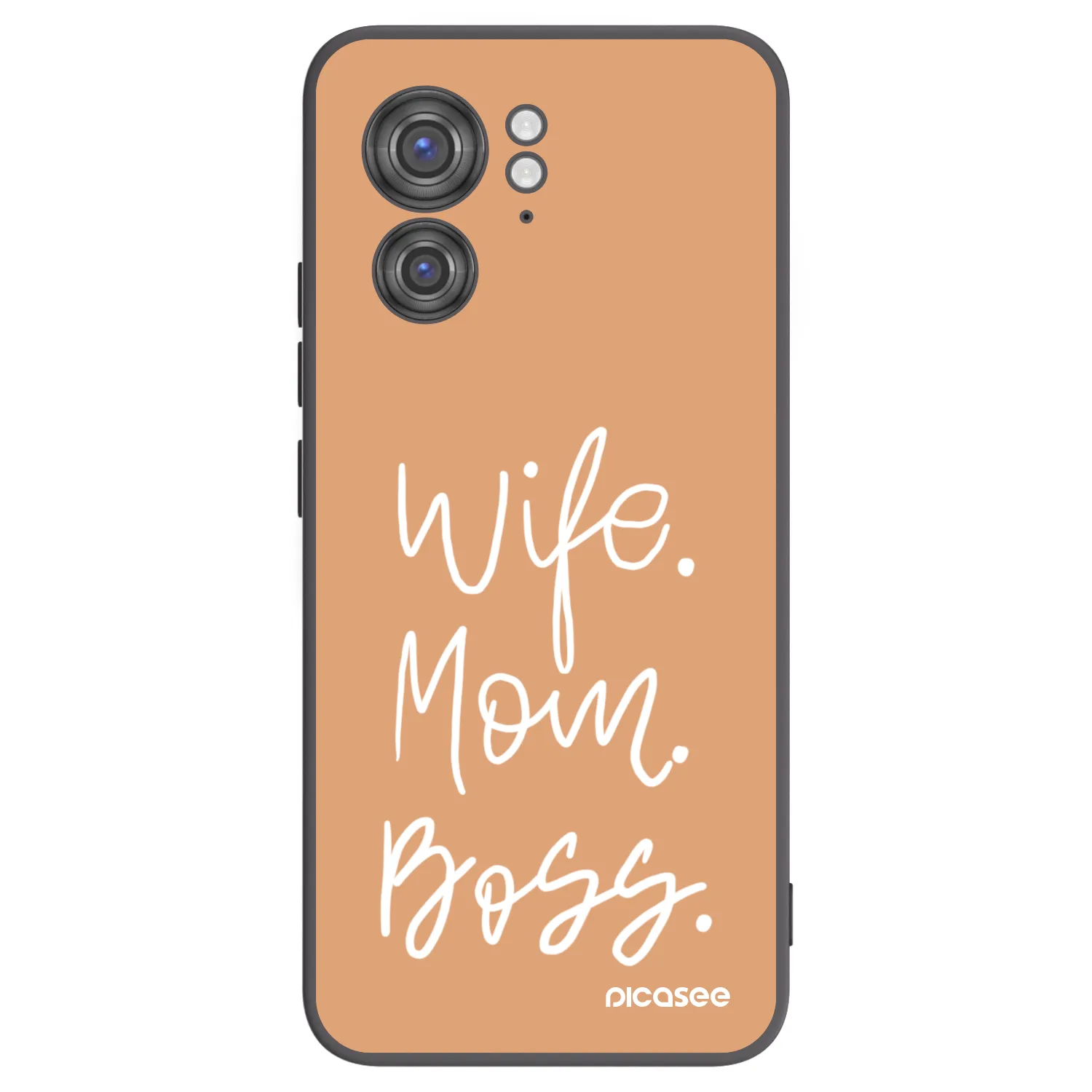Picasee silikonový černý obal pro Motorola Edge 40 - Boss Mama