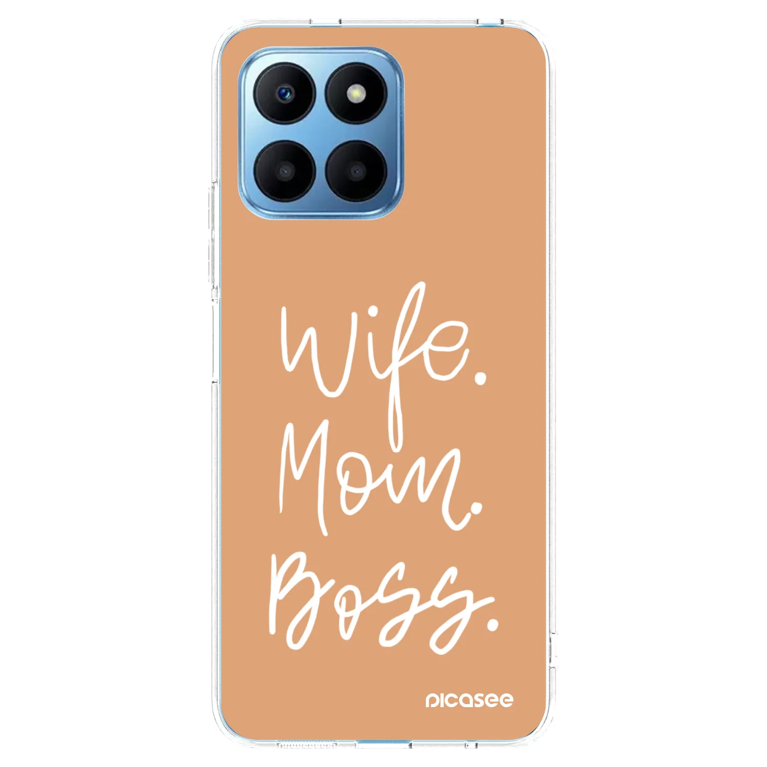 Picasee silikonový průhledný obal pro Honor 70 Lite - Boss Mama