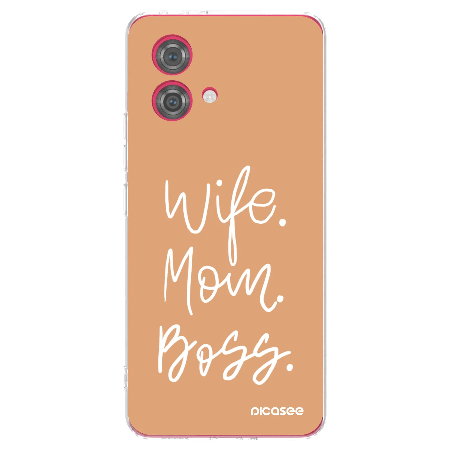 Picasee silikonový průhledný obal pro Motorola Moto G84 5G - Boss Mama