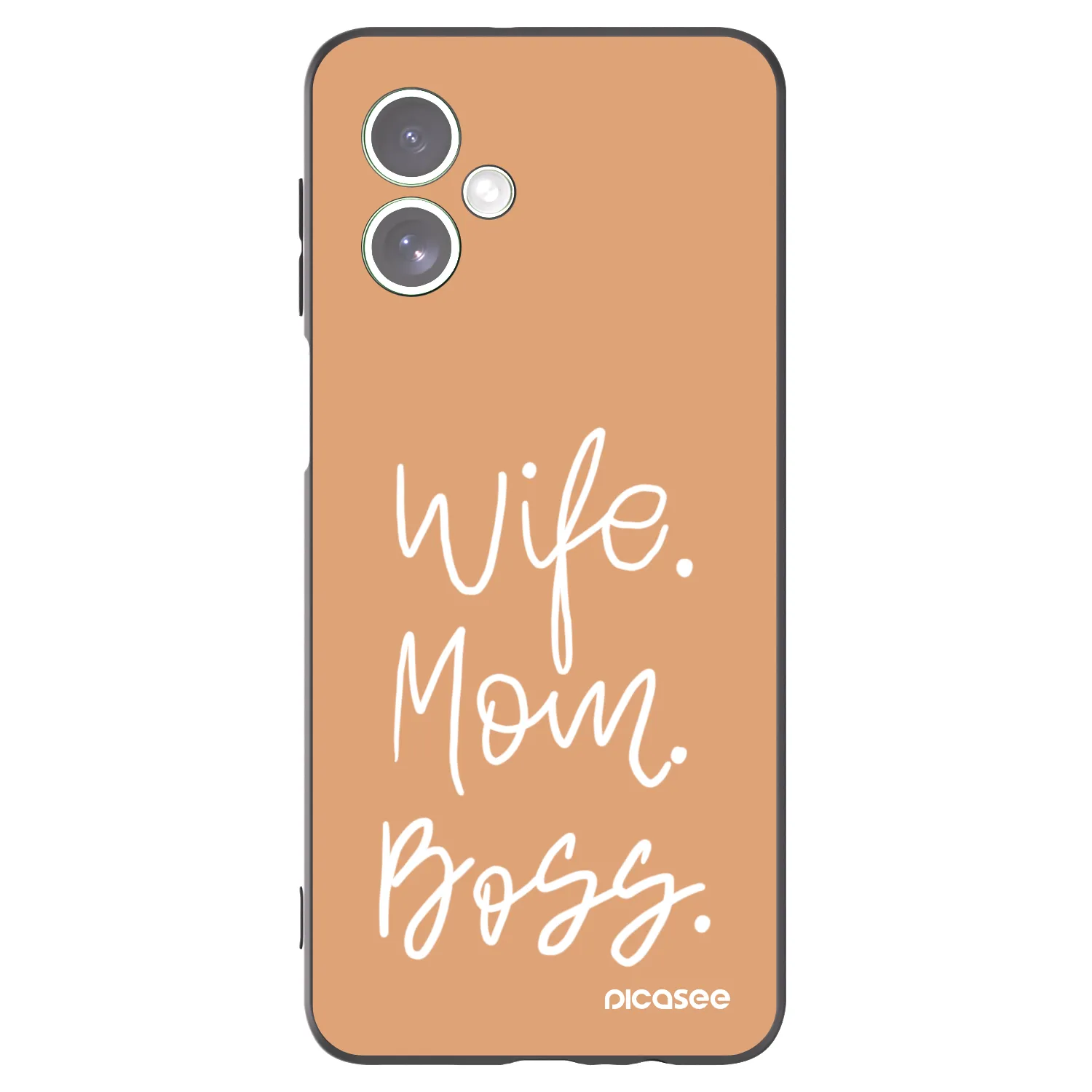 Picasee silikonový černý obal pro Motorola Moto G54 5G - Boss Mama