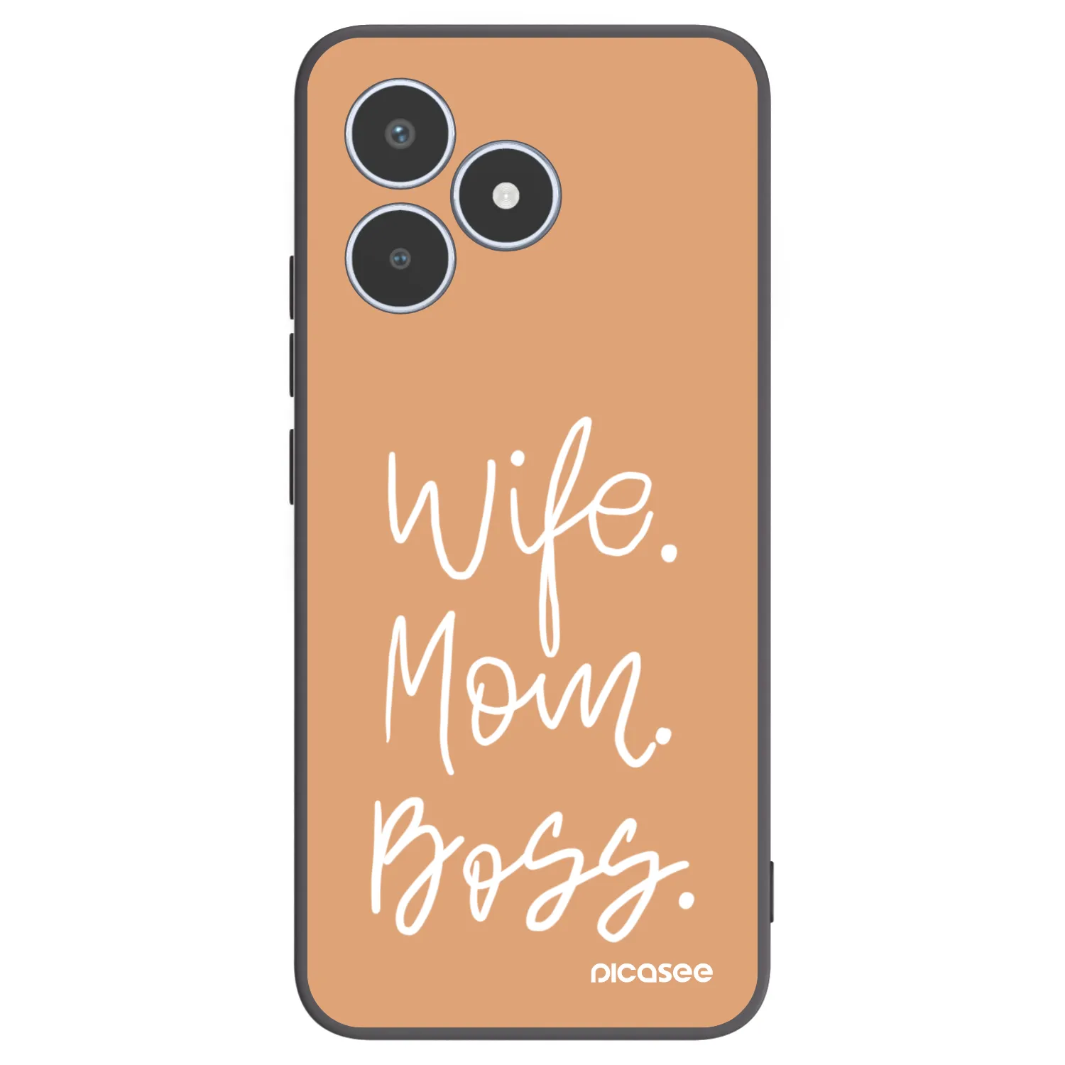 Picasee silikonový černý obal pro Realme C53 - Boss Mama