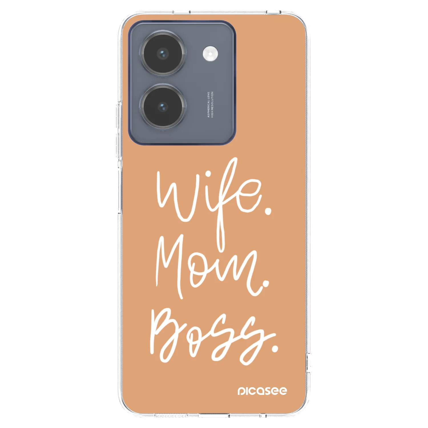 Picasee silikonový průhledný obal pro Vivo Y36 4G - Boss Mama