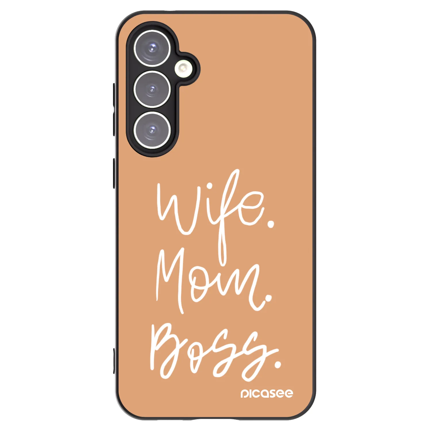 Picasee silikonový černý obal pro Samsung Galaxy S23 FE S711B - Boss Mama