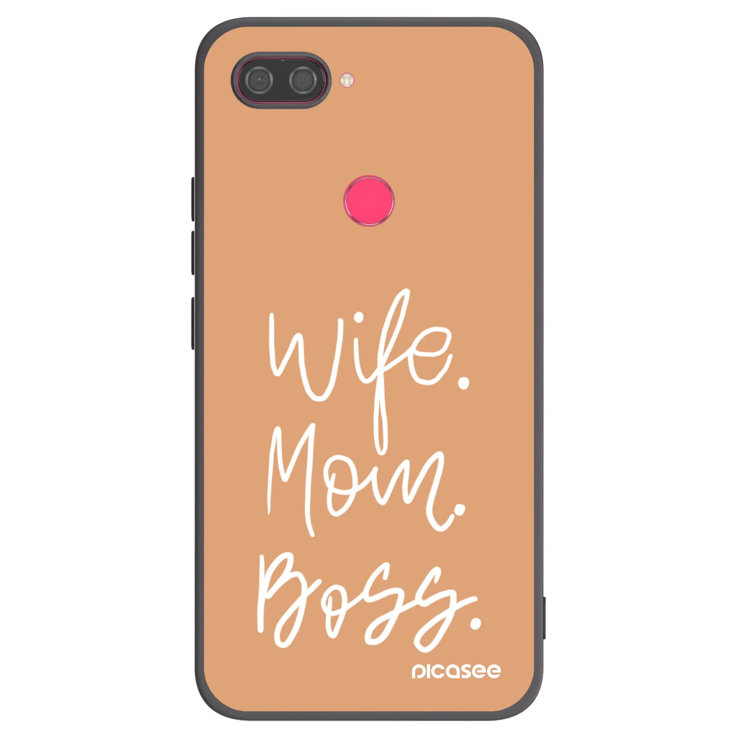 Picasee silikonový černý obal pro Xiaomi Mi 8 Lite - Boss Mama