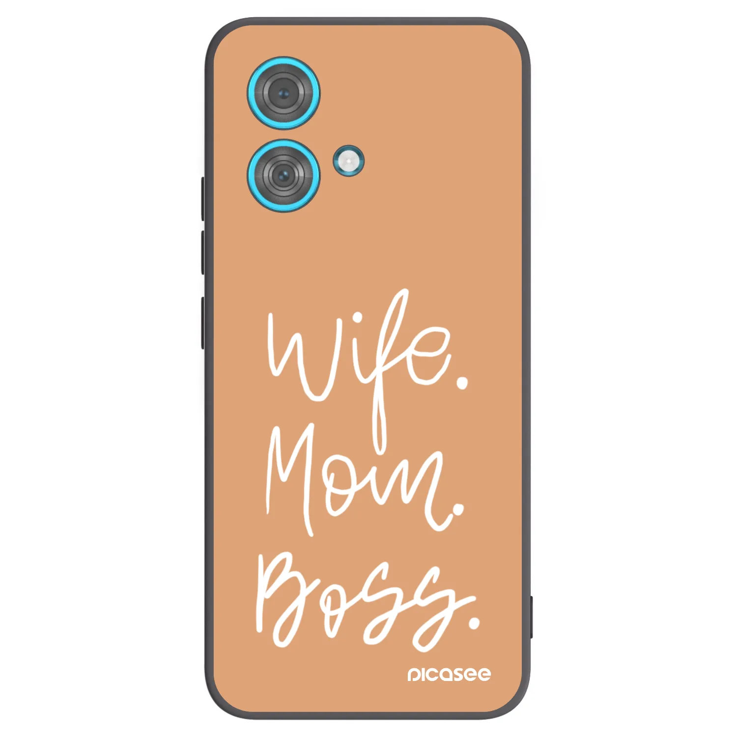 Picasee silikonový černý obal pro Motorola Edge 40 Neo - Boss Mama