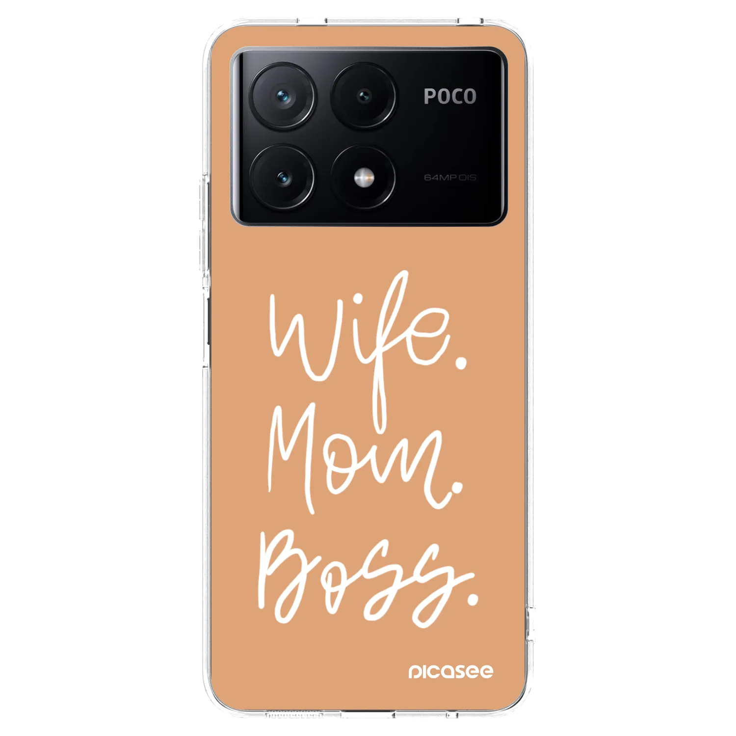 Picasee silikonový průhledný obal pro Xiaomi Poco X6 Pro - Boss Mama