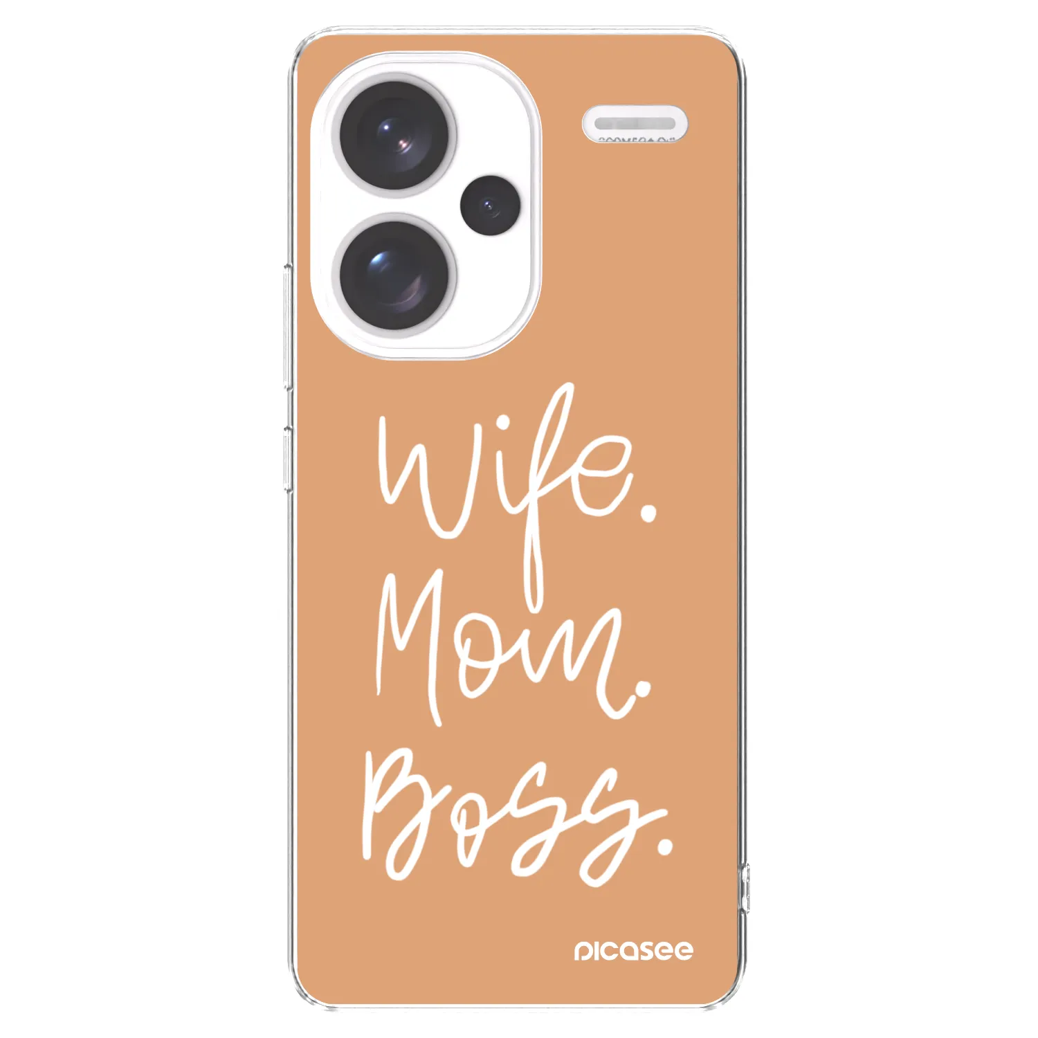 Picasee silikonový průhledný obal pro Xiaomi Redmi Note 13 Pro+ 5G - Boss Mama