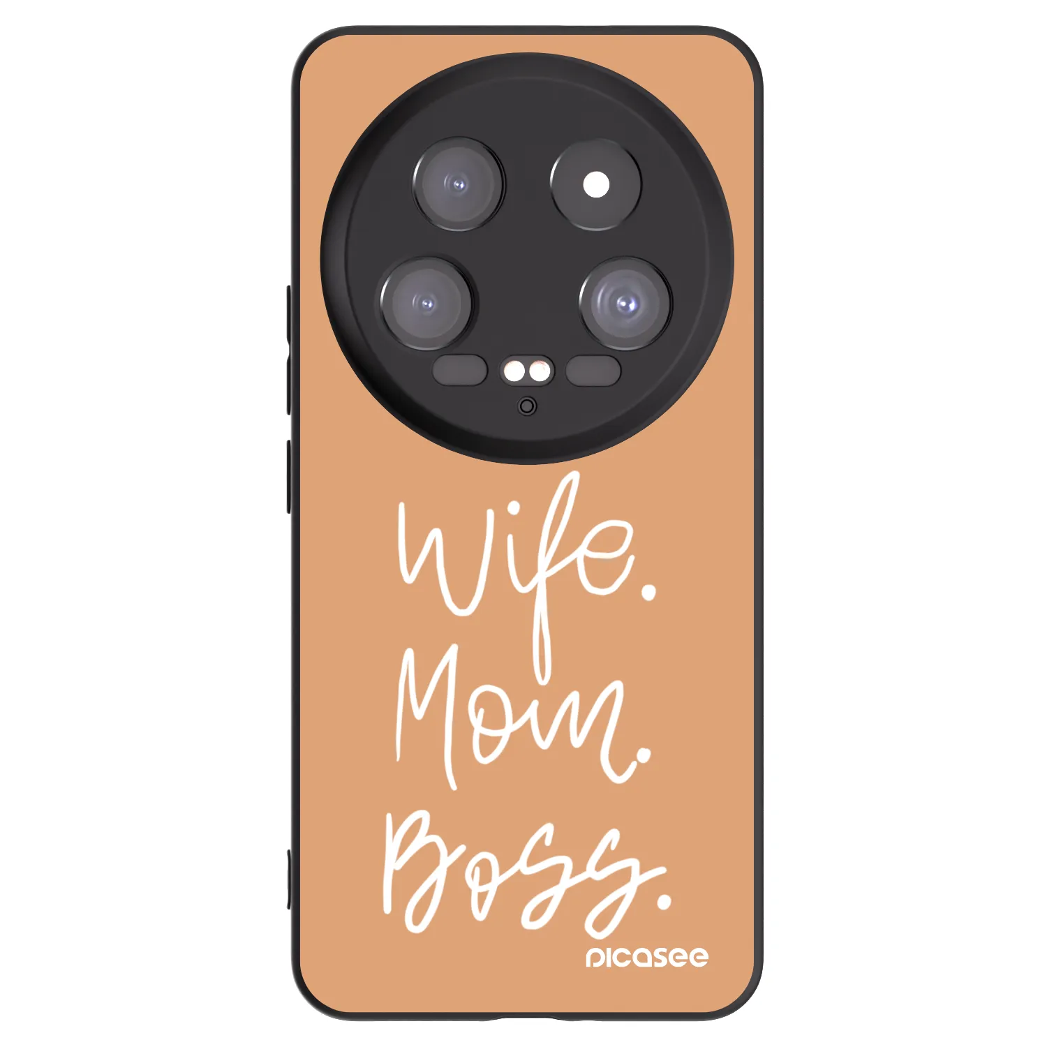 Picasee silikonový černý obal pro Xiaomi 14 Ultra - Boss Mama