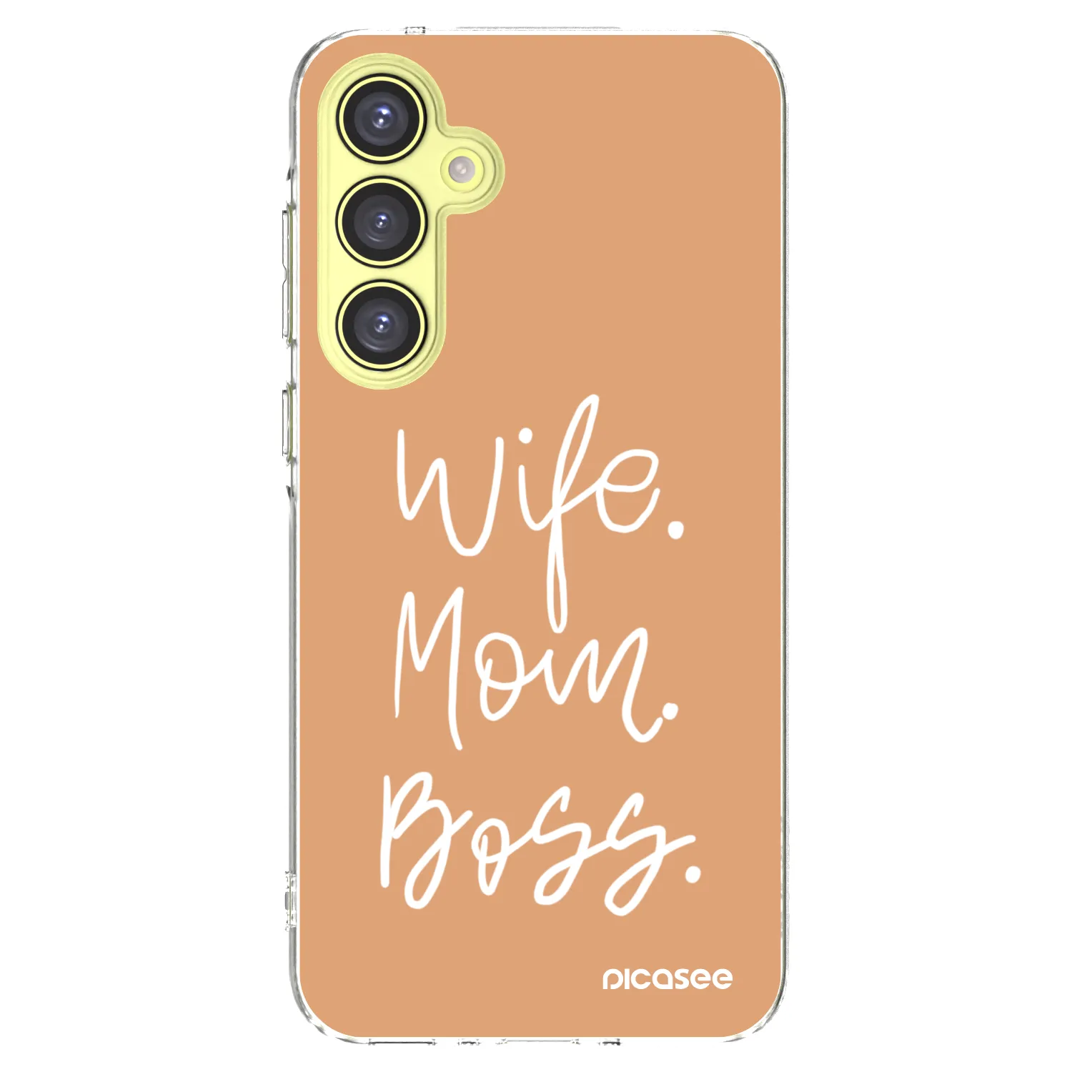 Picasee silikonový průhledný obal pro Samsung Galaxy A35 5G A356B - Boss Mama