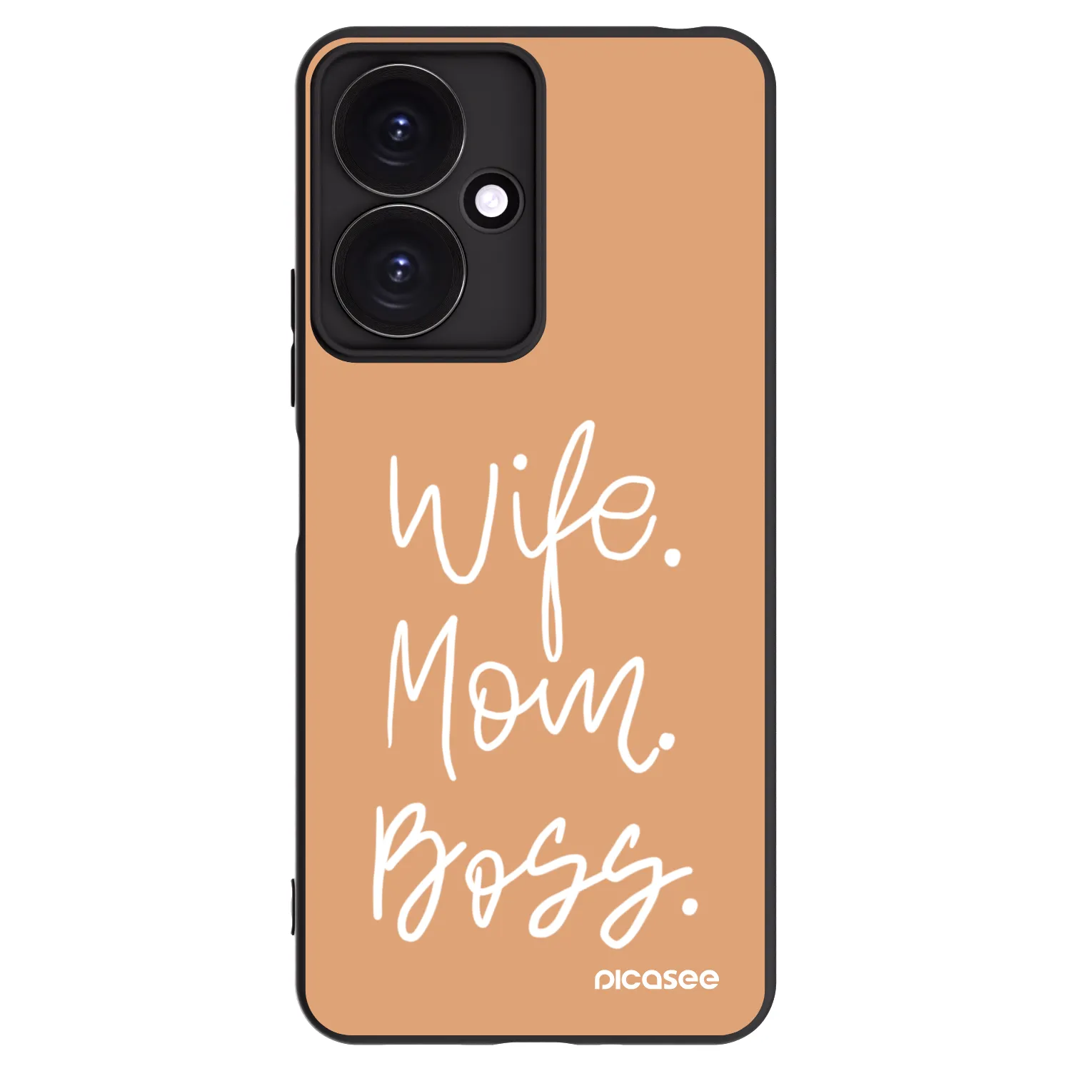 Picasee silikonový černý obal pro Xiaomi Redmi 13C 5G - Boss Mama