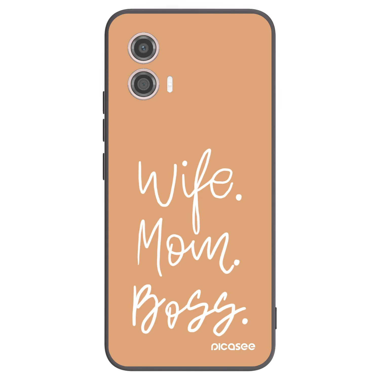 Picasee silikonový černý obal pro Motorola Moto G53 5G - Boss Mama