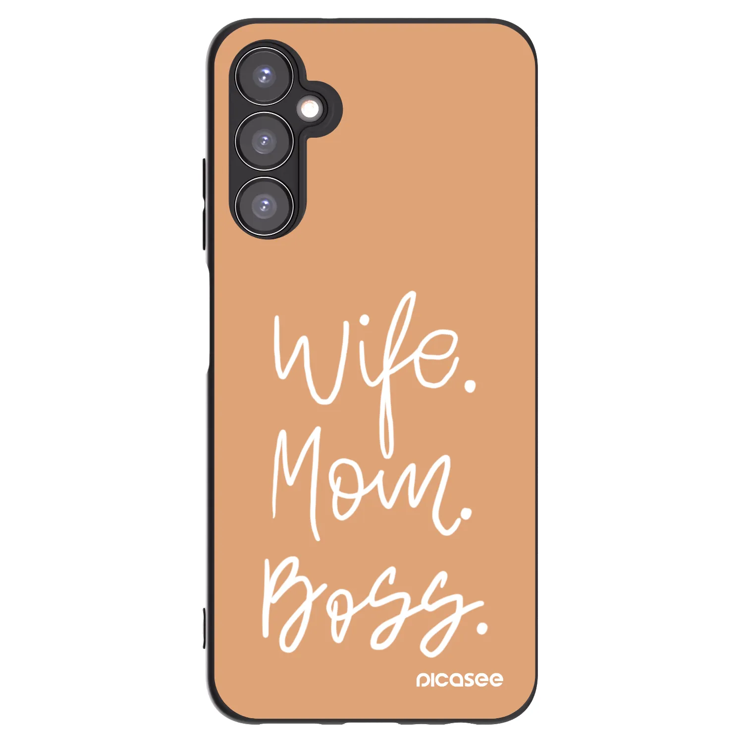 Picasee silikonový černý obal pro Samsung Galaxy A05s A057G - Boss Mama