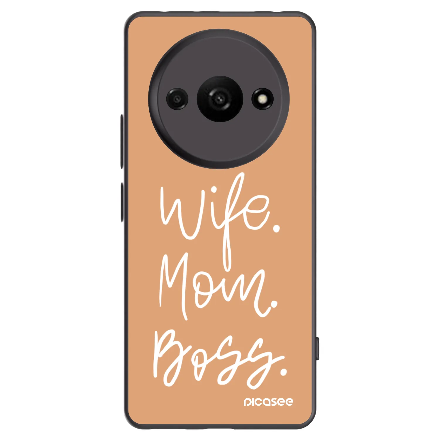 Picasee silikonový černý obal pro Xiaomi Redmi A3 - Boss Mama