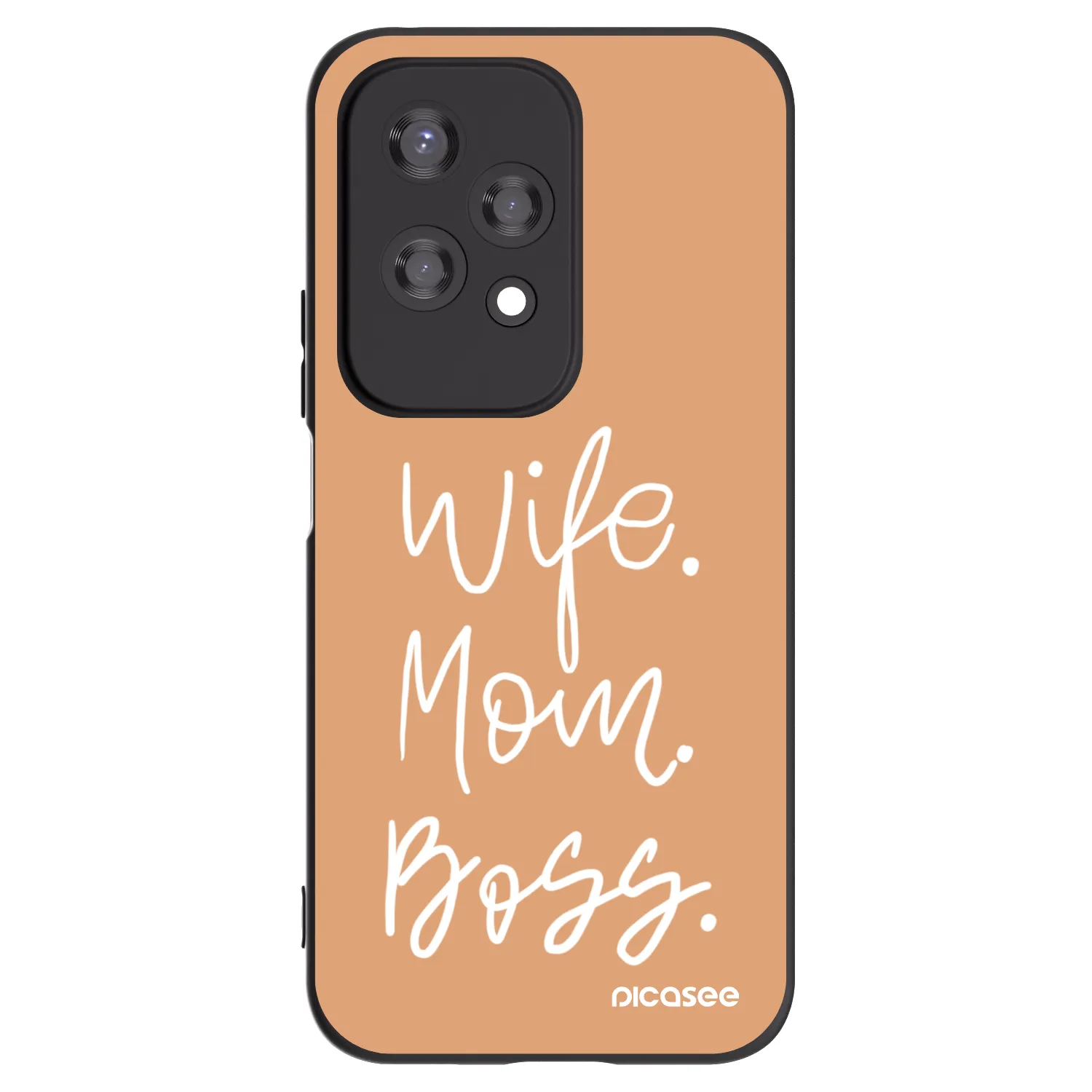Picasee silikonový černý obal pro Honor 200 Lite - Boss Mama
