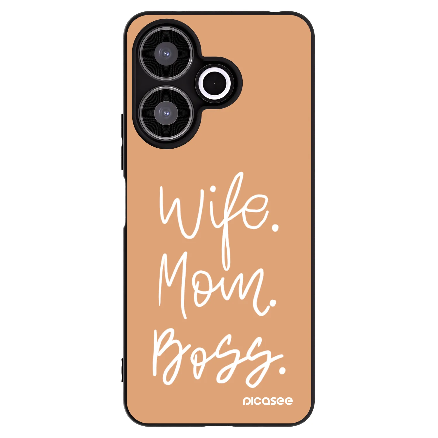 Picasee silikonový černý obal pro Xiaomi Redmi 13 4G - Boss Mama