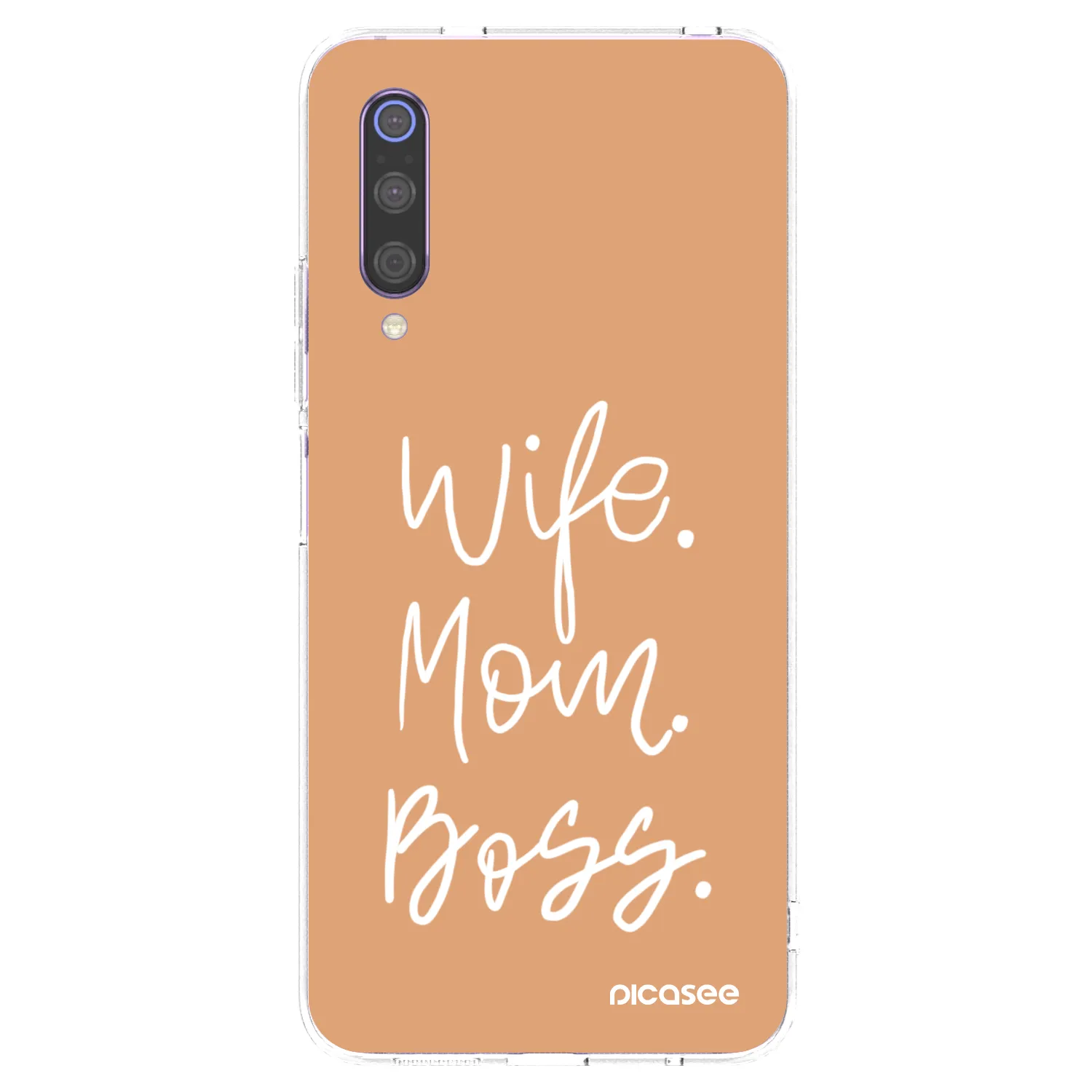 Picasee silikonový průhledný obal pro Xiaomi Mi 9 - Boss Mama