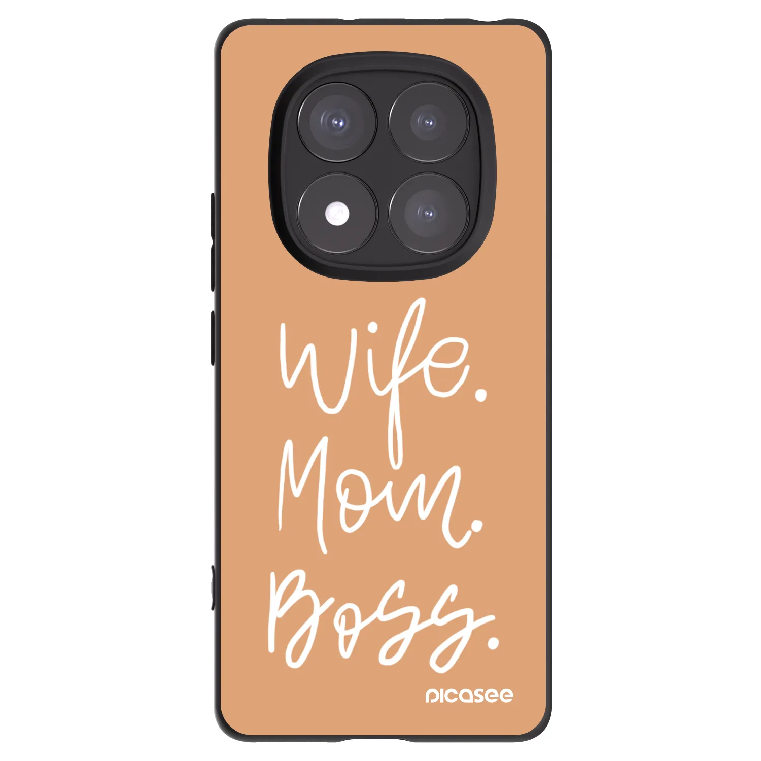 Picasee silikonový černý obal pro Xiaomi Redmi Note 14 Pro 5G - Boss Mama