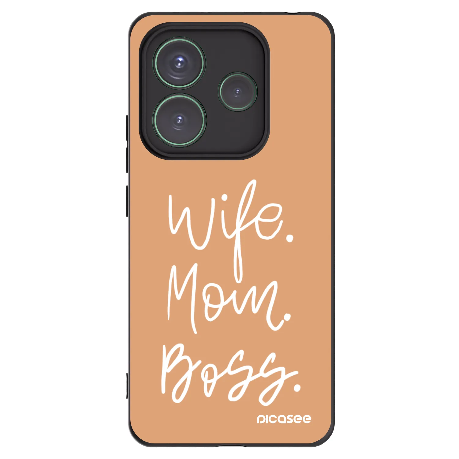 Picasee silikonový černý obal pro Xiaomi Redmi Note 14 5G - Boss Mama