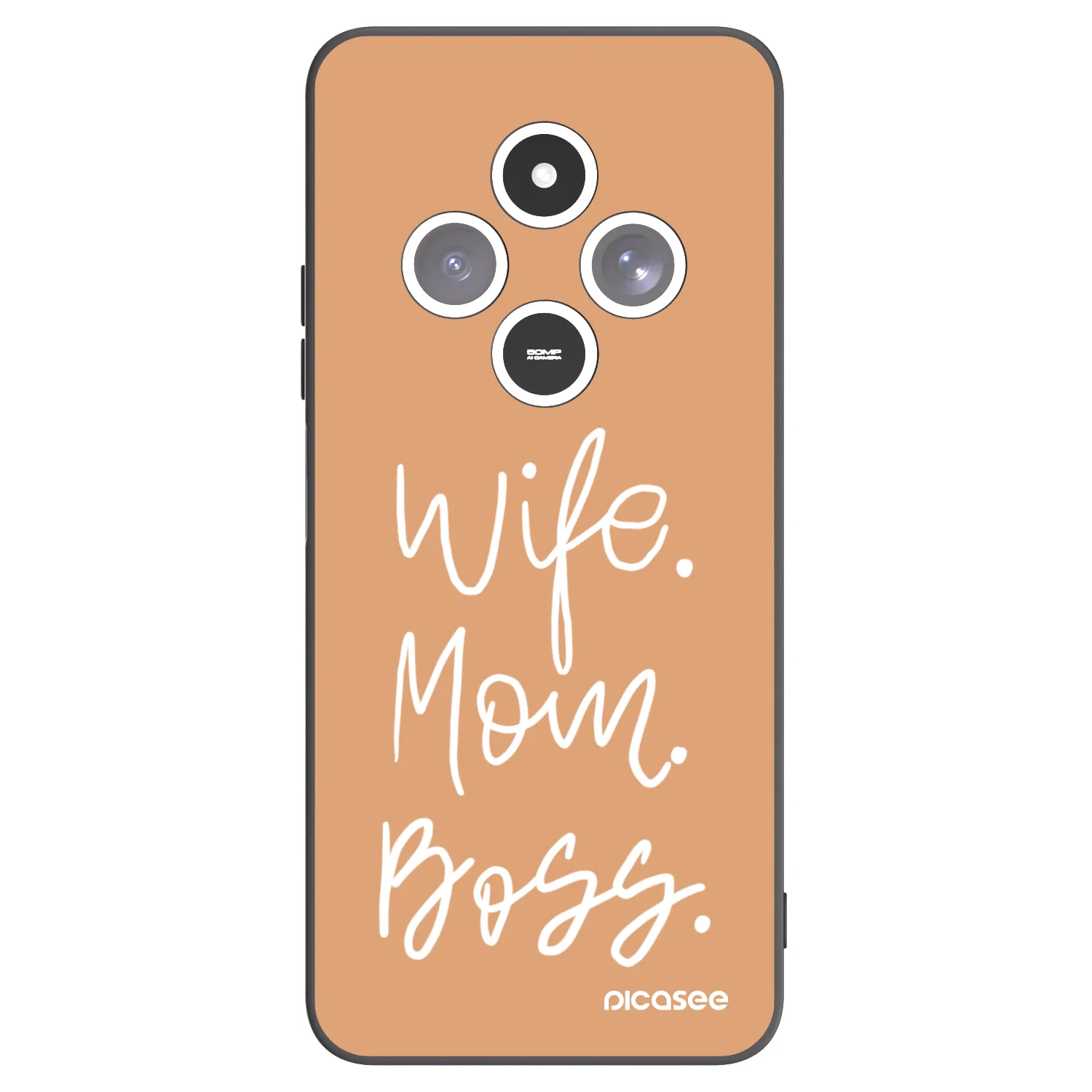 Picasee silikonový černý obal pro Xiaomi Redmi 14C - Boss Mama