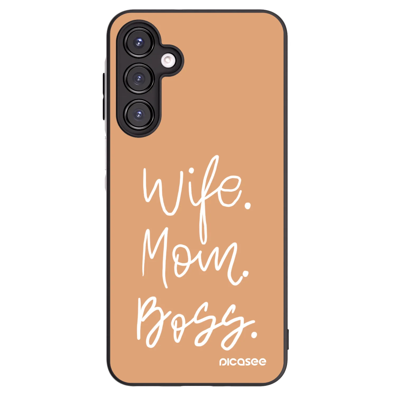 Picasee silikonový černý obal pro Samsung Galaxy A16 5G - Boss Mama