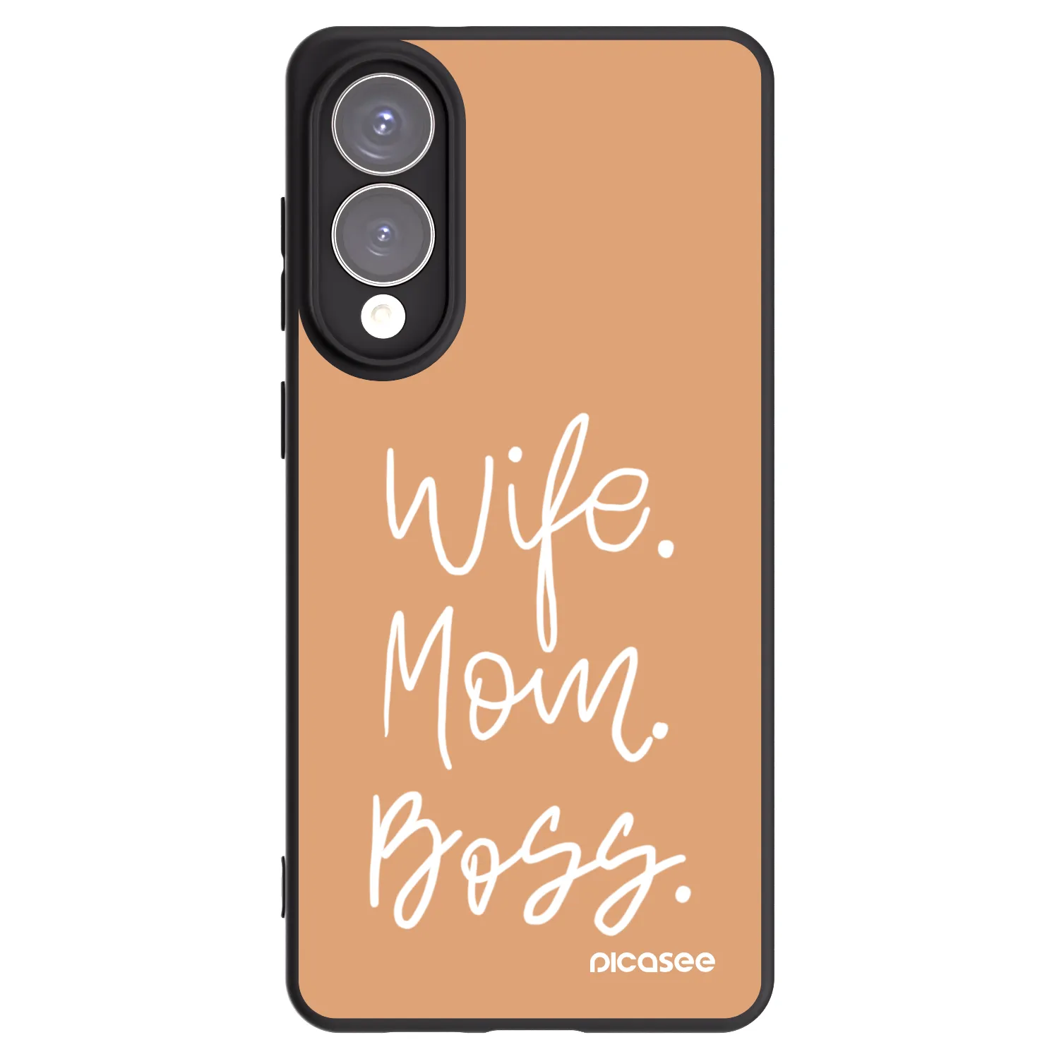 Picasee silikonový černý obal pro Samsung Galaxy S25 Edge 5G - Boss Mama