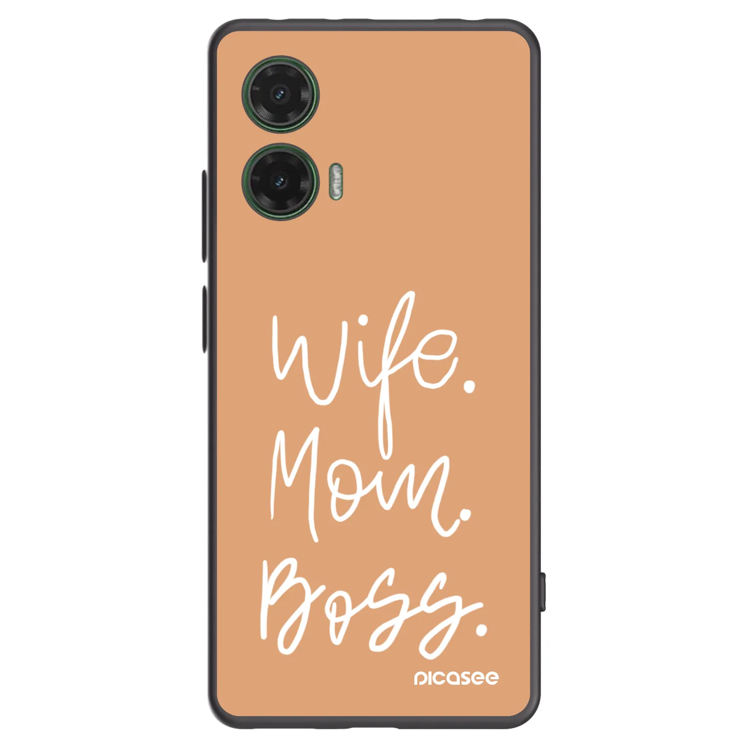 Picasee silikonový černý obal pro Motorola Moto G35 5G - Boss Mama