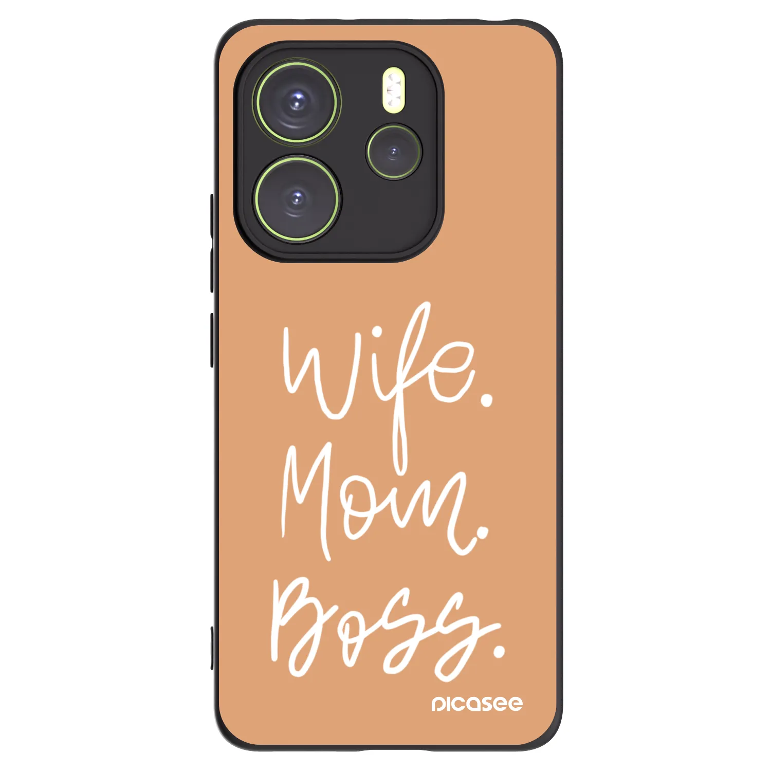 Picasee silikonový černý obal pro Xiaomi Redmi Note 14 4G - Boss Mama