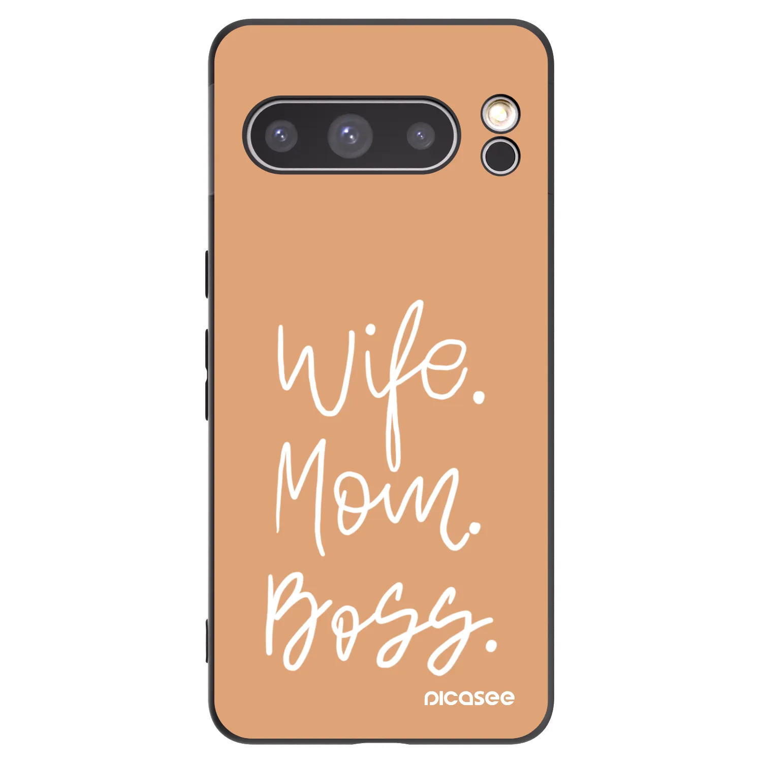 Picasee silikonový černý obal pro Google Pixel 8 Pro - Boss Mama