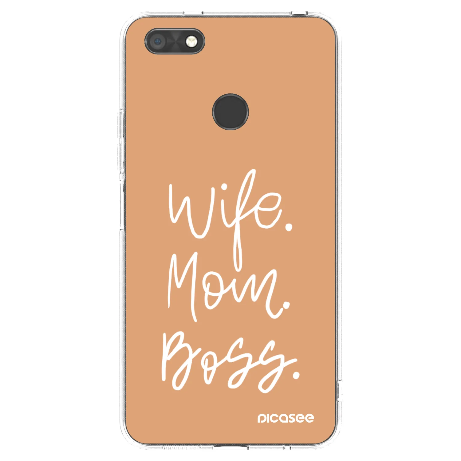 Picasee silikonový průhledný obal pro Huawei P9 Lite Mini - Boss Mama