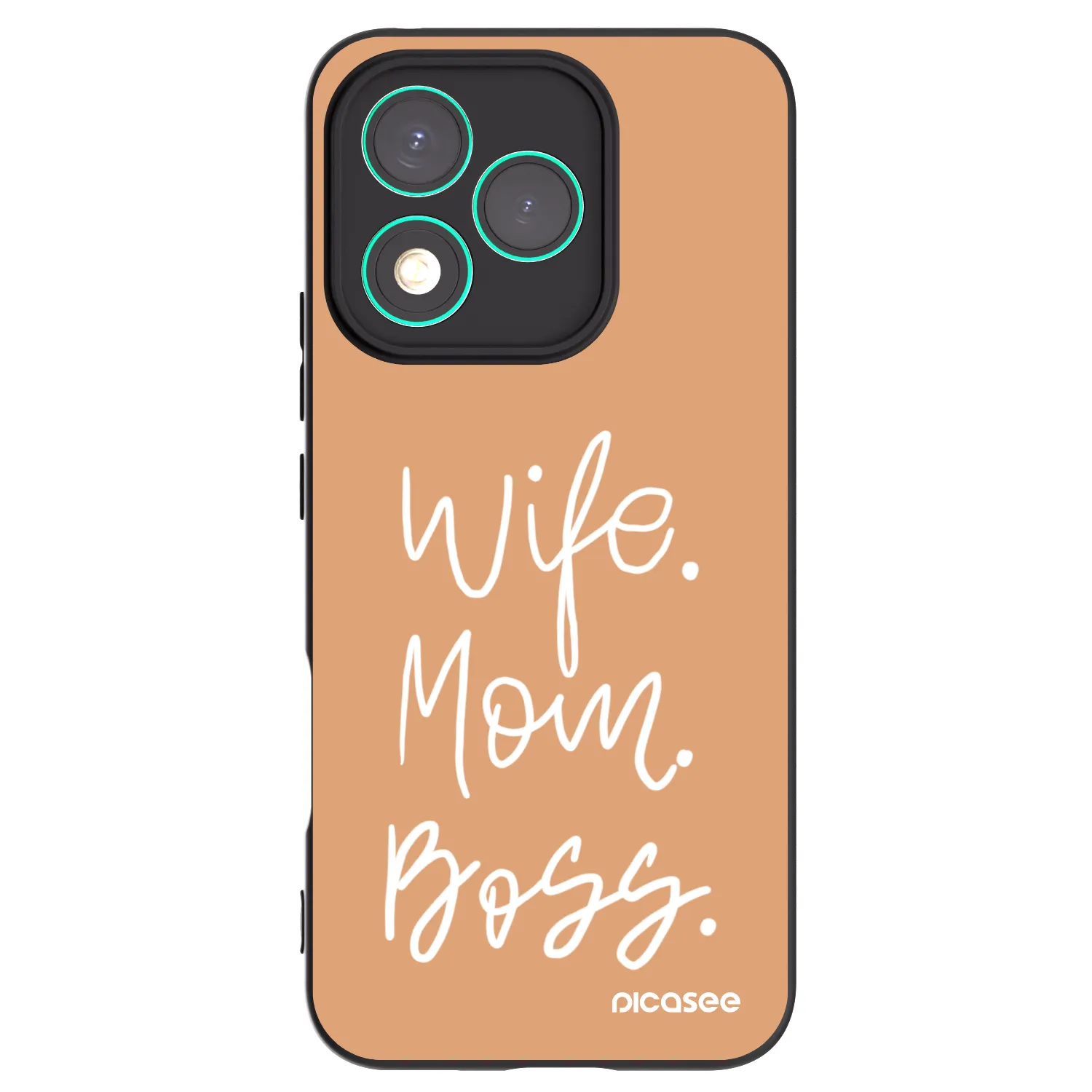 Picasee silikonový černý obal pro Honor 400 Lite 5G - Boss Mama