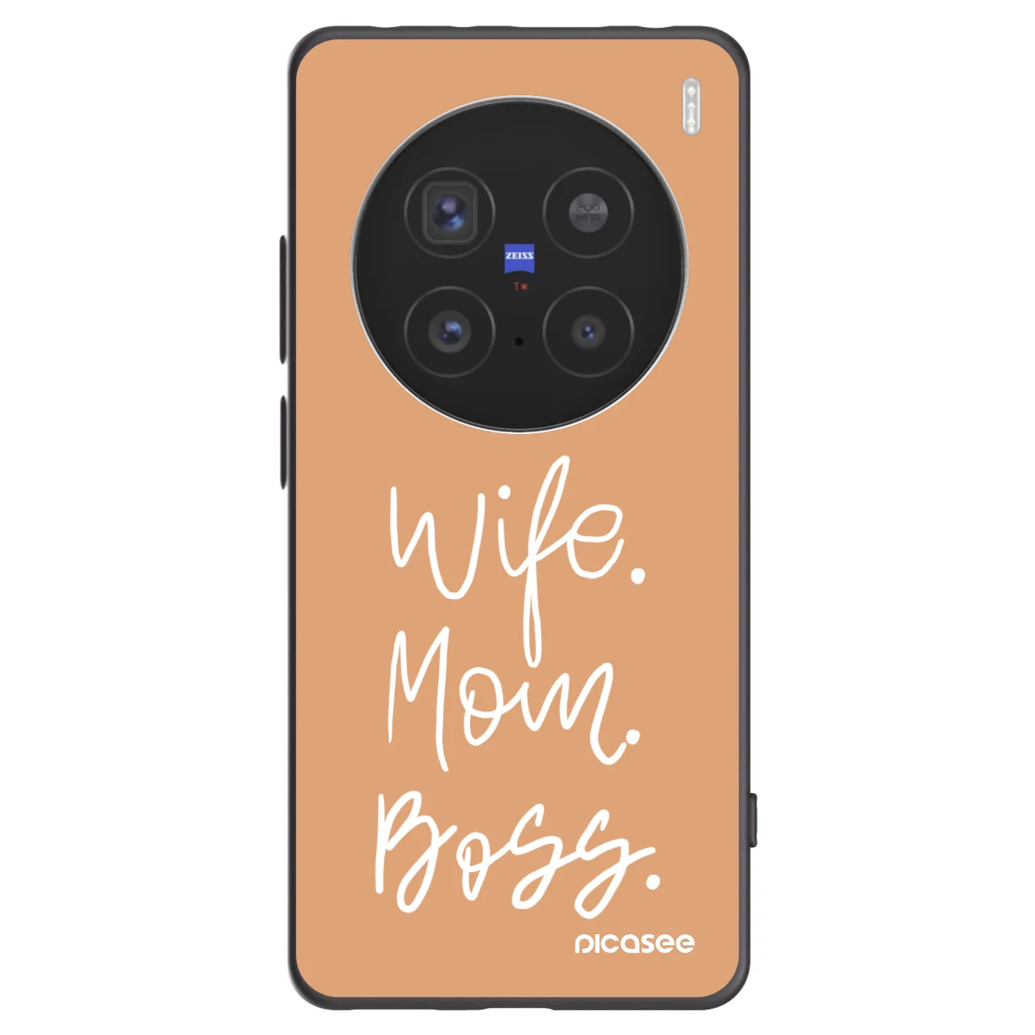 Picasee silikonový černý obal pro Vivo X200 Pro - Boss Mama