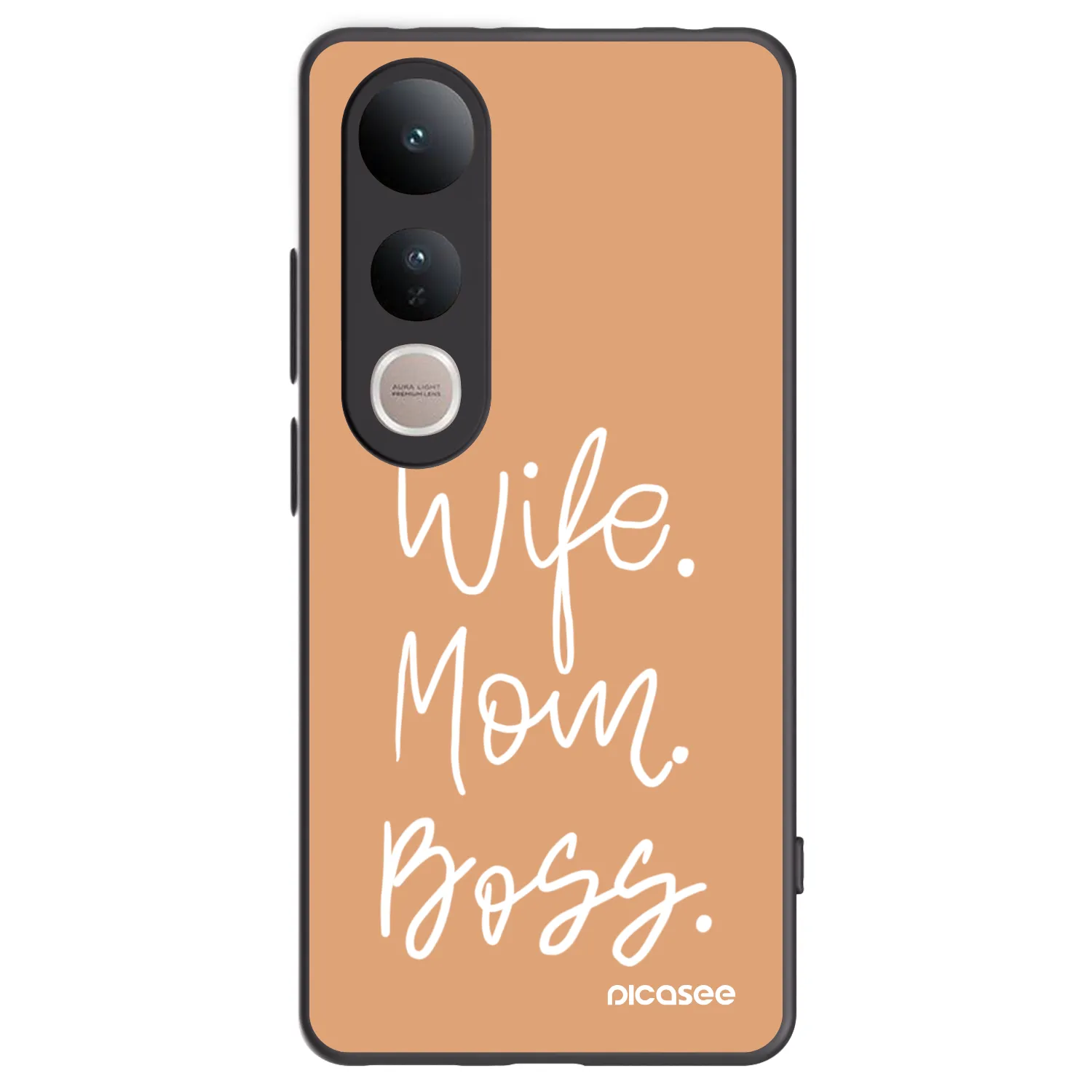Picasee silikonový černý obal pro Vivo V50 Lite 5G - Boss Mama