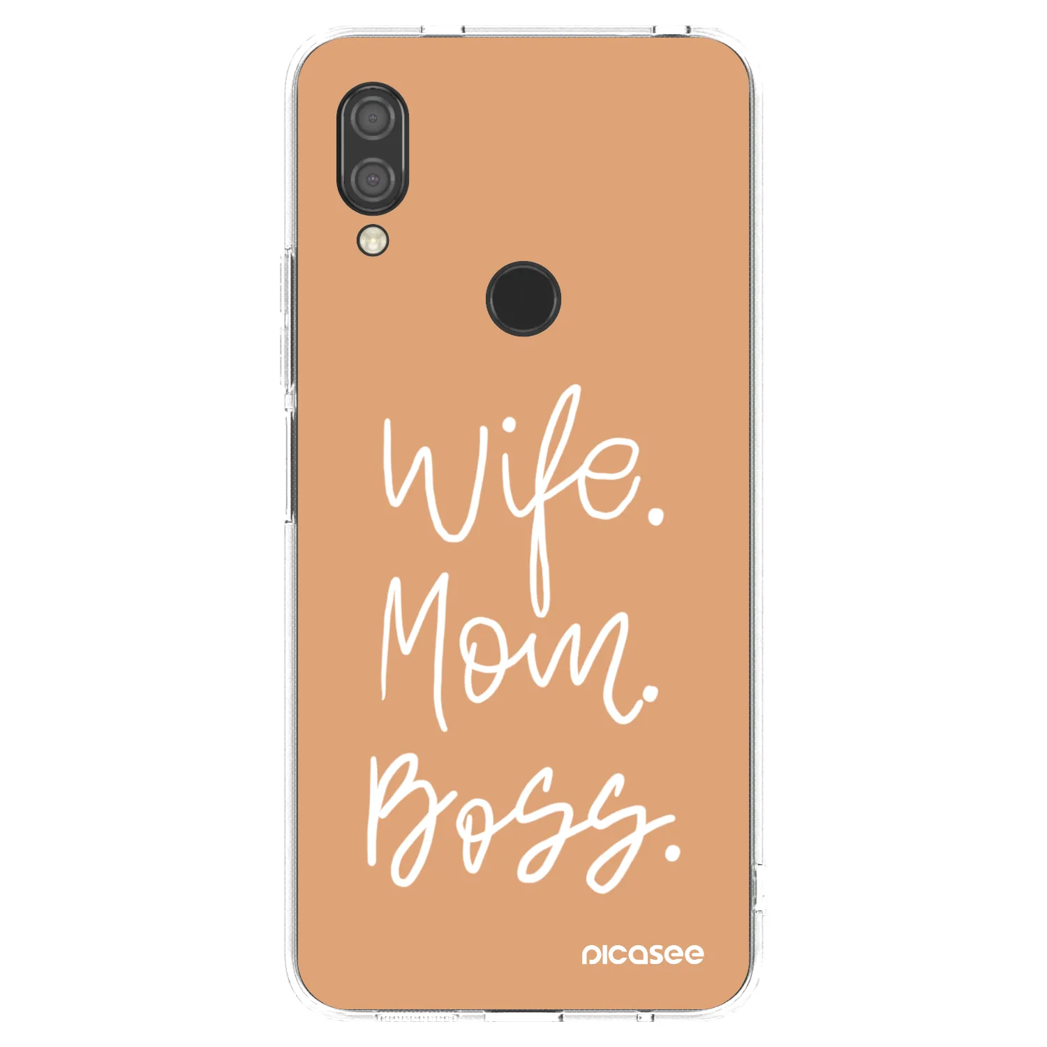 Picasee silikonový průhledný obal pro Xiaomi Redmi 7 - Boss Mama